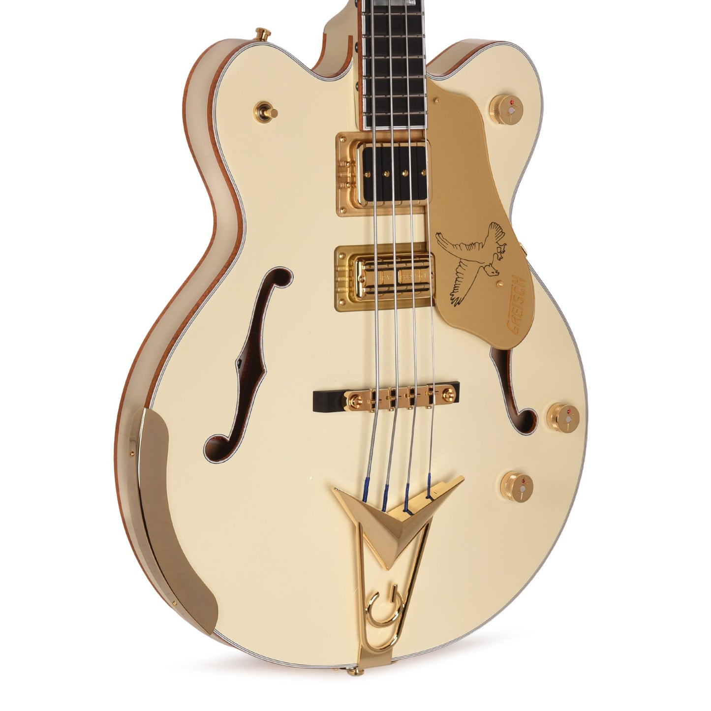 Gretsch G6136B-TP Tom Petersson Signature Falcon 4-String Bass Aged White Lacquer
