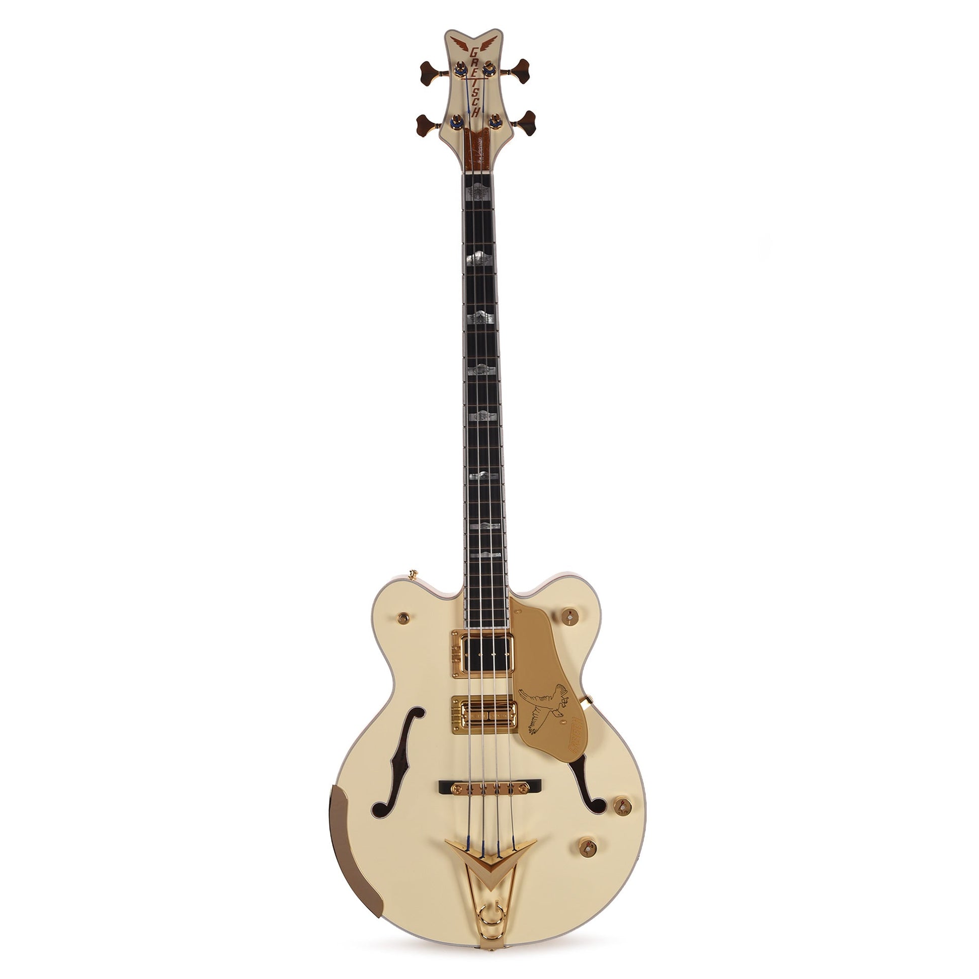 Gretsch G6136B-TP Tom Petersson Signature Falcon 4-String Bass Aged White Lacquer