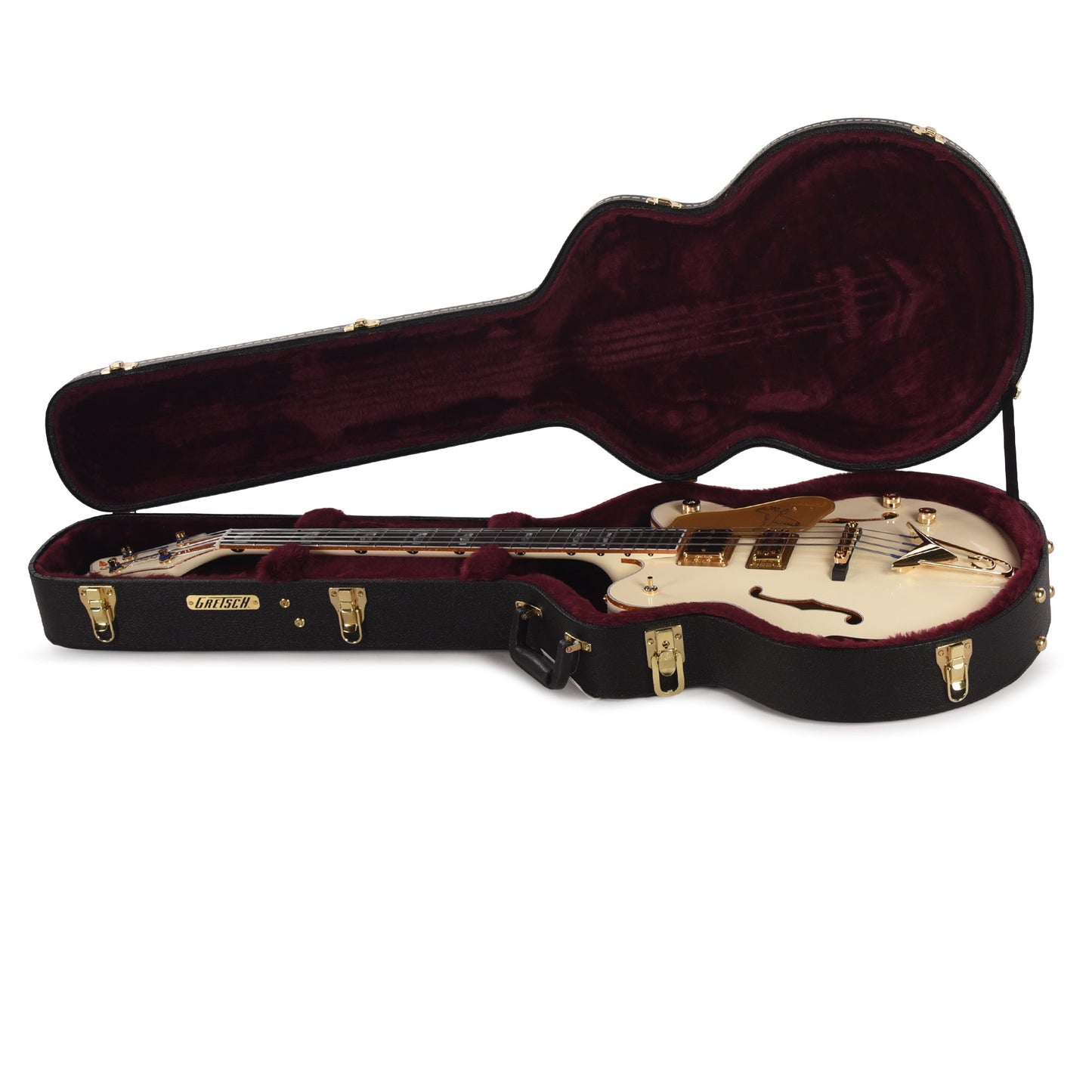 Gretsch G6136B-TP Tom Petersson Signature Falcon 4-String Bass Aged White Lacquer
