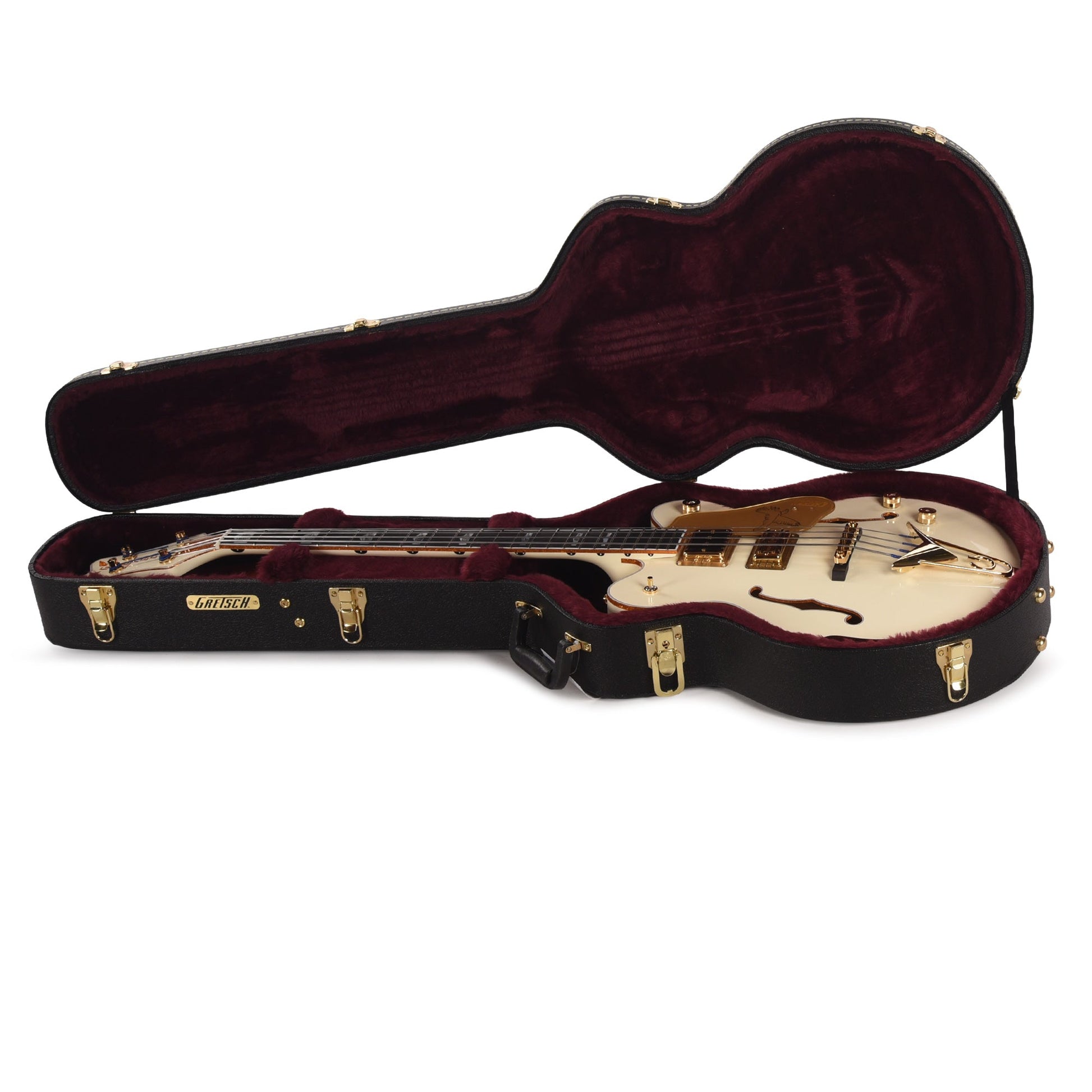 Gretsch G6136B-TP Tom Petersson Signature Falcon 4-String Bass Aged White Lacquer