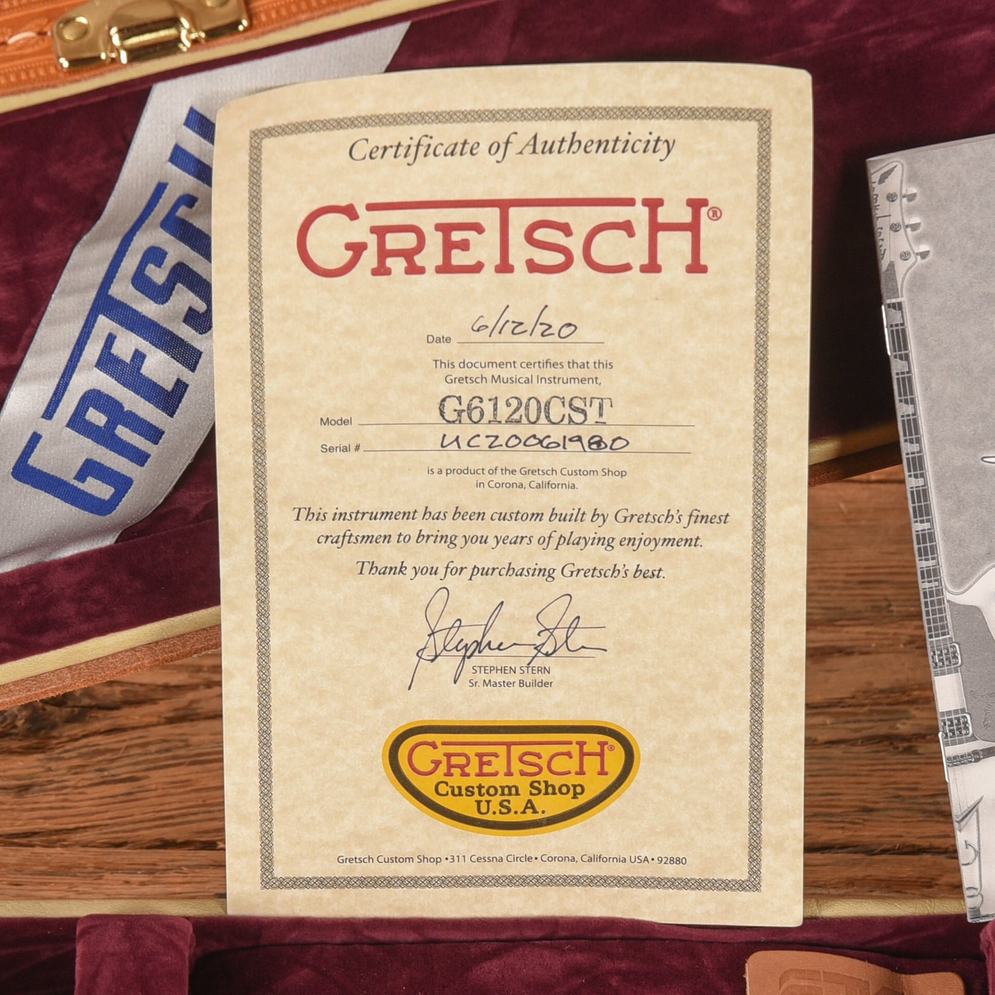 Gretsch Custom Shop G6120CST Nashville Relic Master Built by Stephen Stern Orange 2020