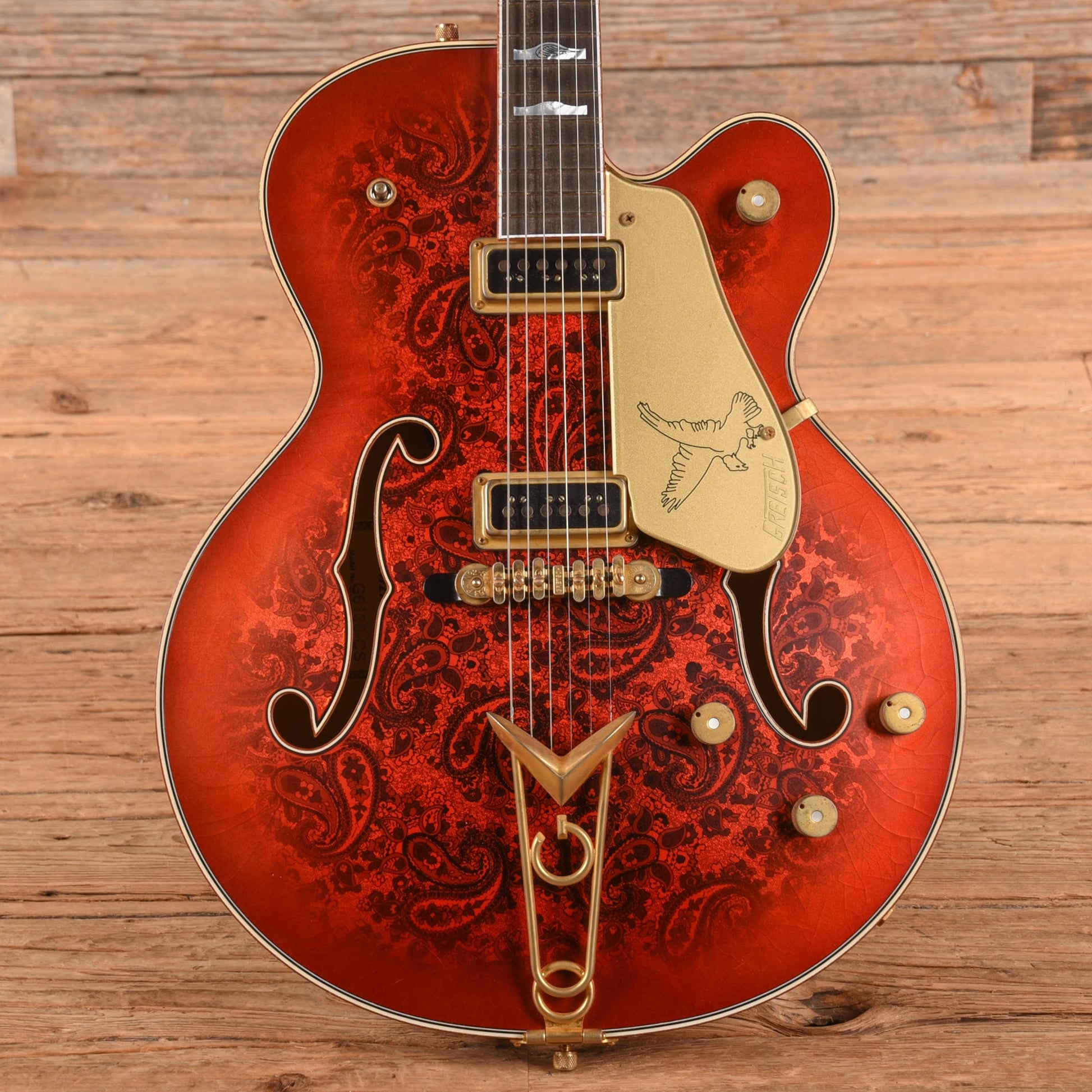 Gretsch Custom Shop G6136-55 Paisley Falcon Relic Master Built by Gonzalo Madrigal Candy Apple Burst 2025