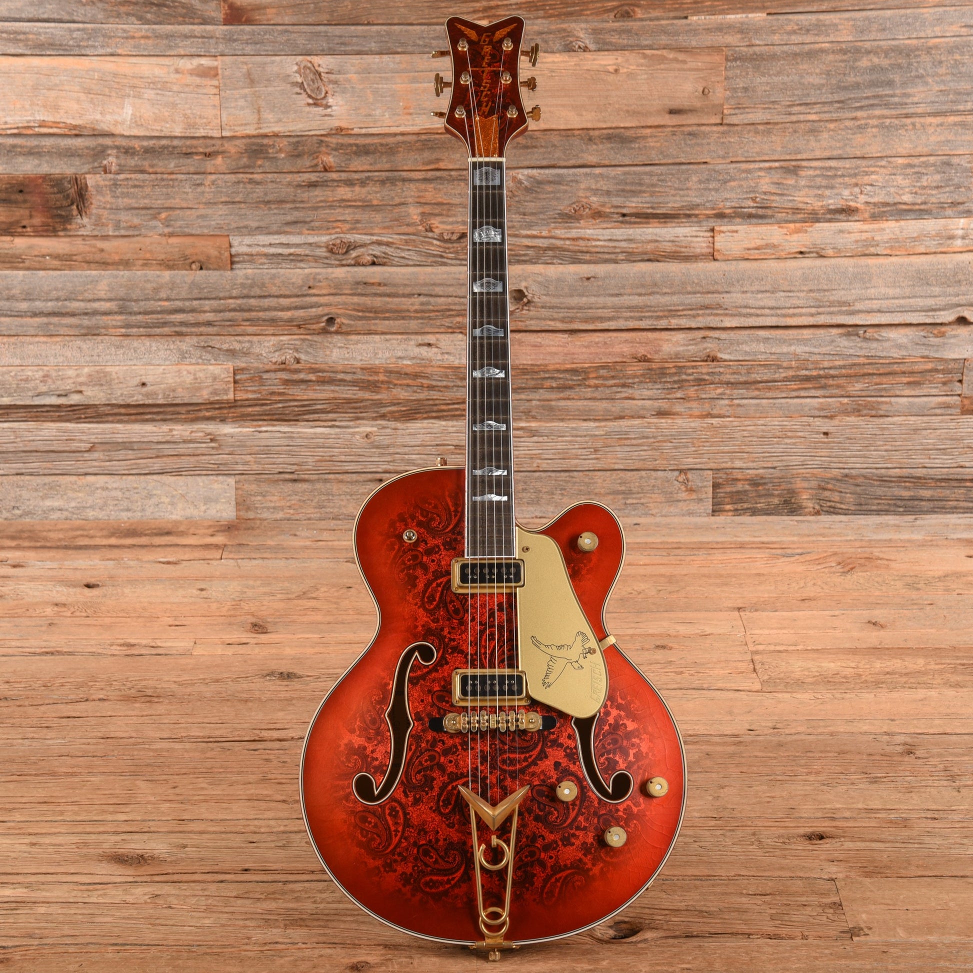 Gretsch Custom Shop G6136-55 Paisley Falcon Relic Master Built by Gonzalo Madrigal Candy Apple Burst 2025