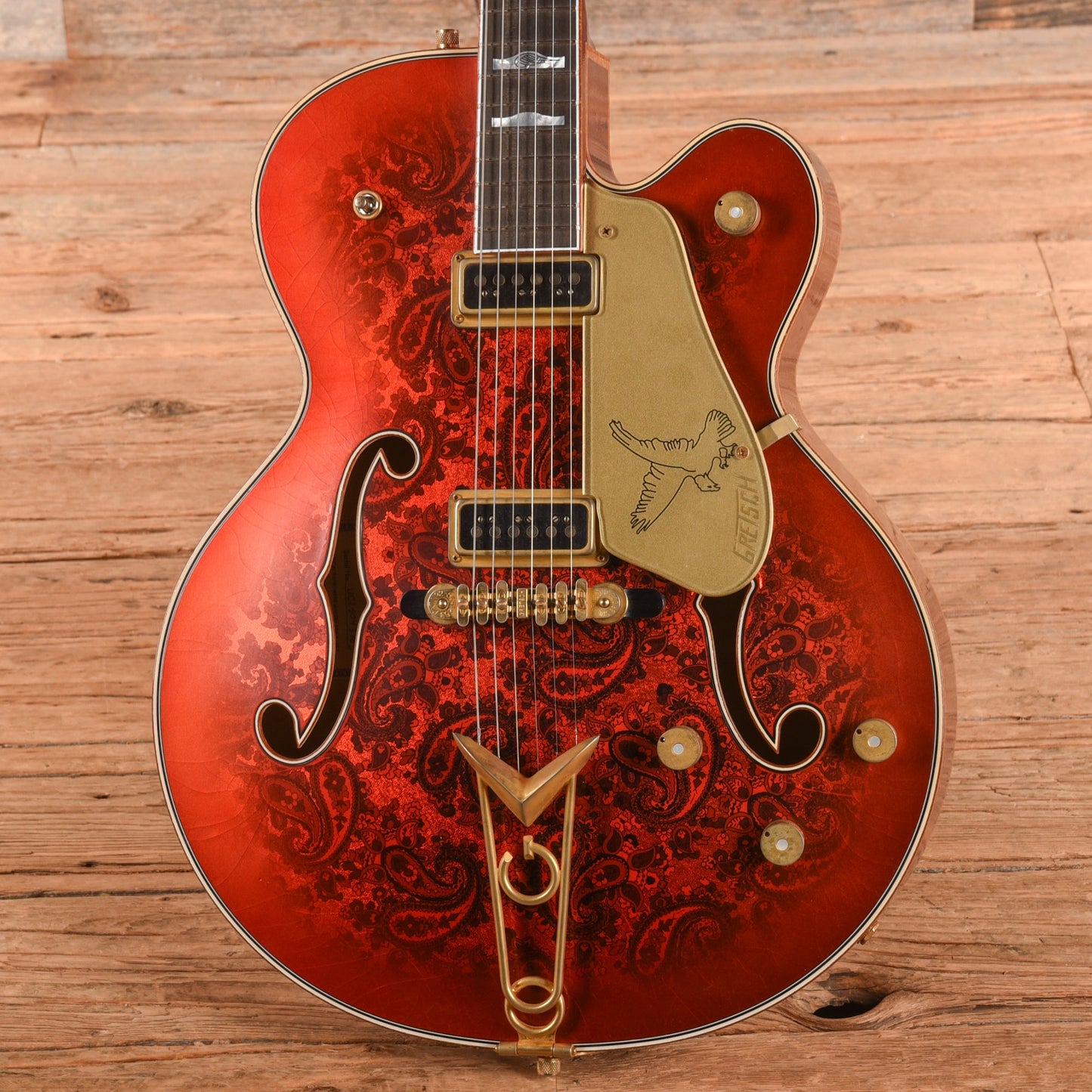 Gretsch Custom Shop G6136-55 Paisley Falcon Relic Master Built by Gonzalo Madrigal Candy Apple Burst 2025