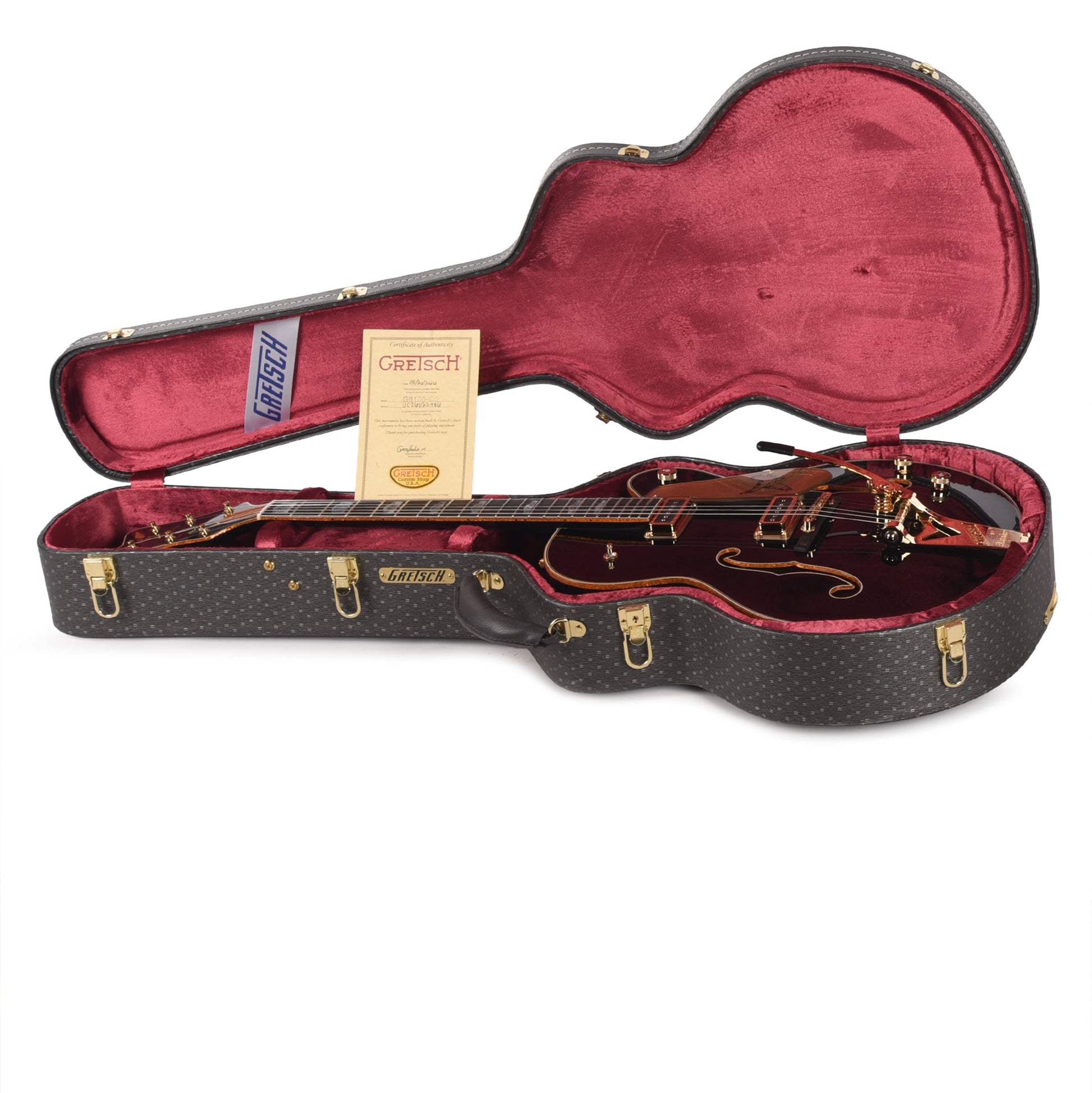 Gretsch Custom Shop G6136-55 Black Falcon NOS Aged Black Master Built by Gonzalo Madrigal