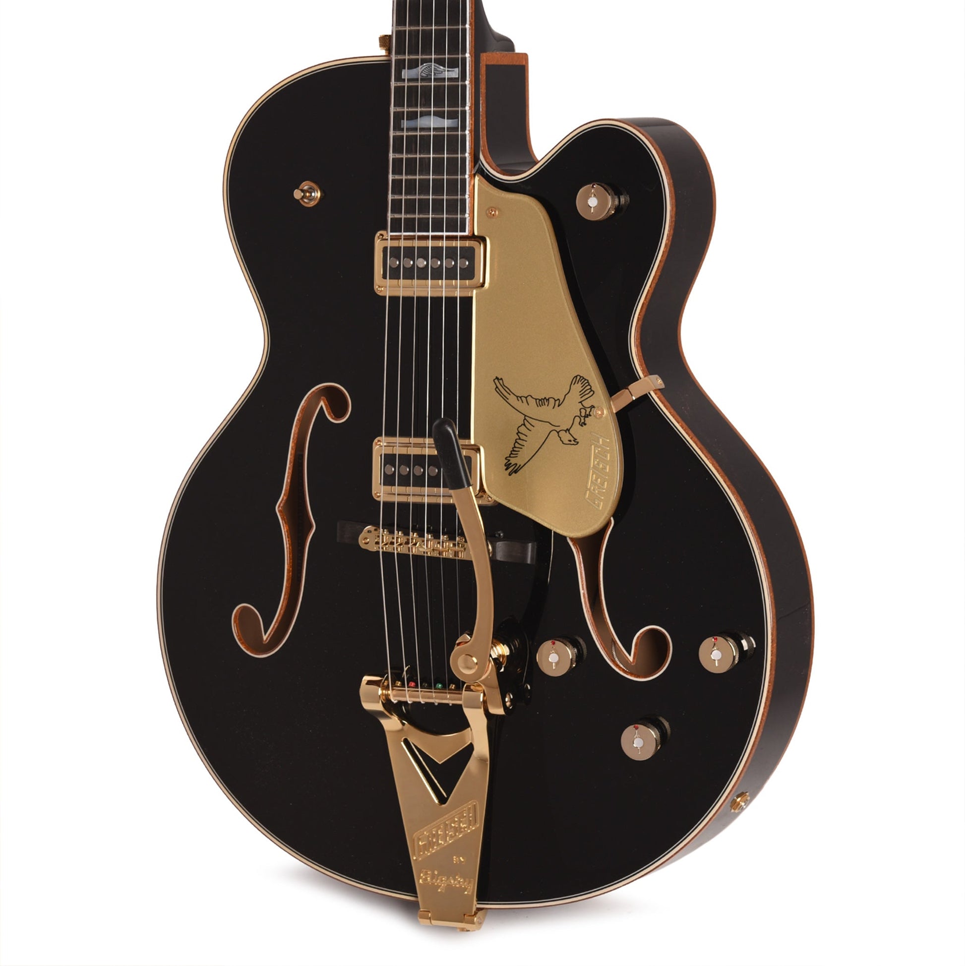Gretsch Custom Shop G6136-55 Black Falcon NOS Aged Black Master Built by Gonzalo Madrigal