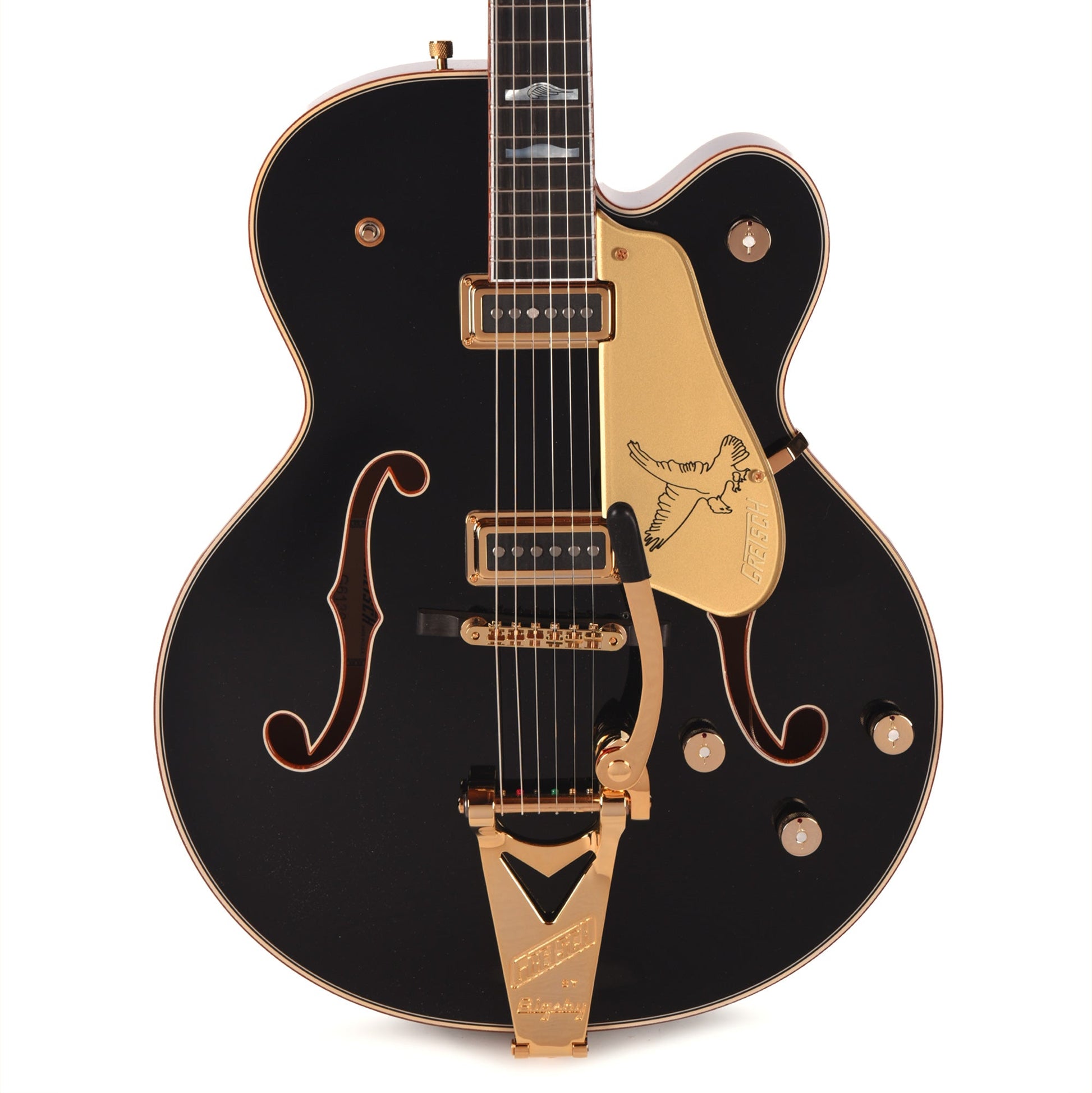 Gretsch Custom Shop G6136-55 Black Falcon NOS Aged Black Master Built by Gonzalo Madrigal