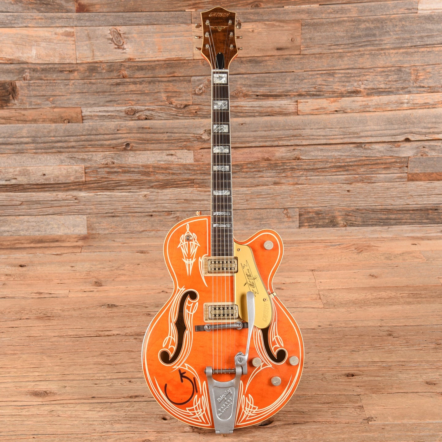 Gretsch Custom Shop Stephen Stern Masterbuilt 6120 Orange Pinstripe 2006 - Zac Brown