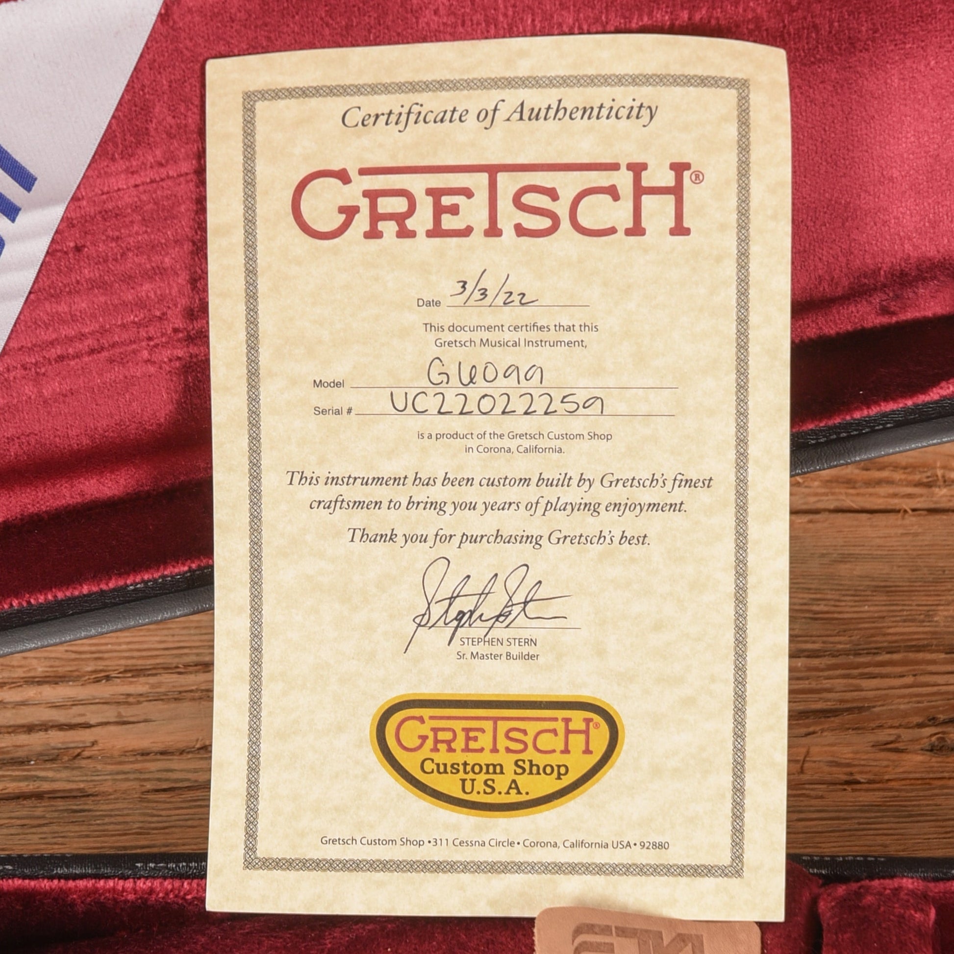 Gretsch Custom Shop Stephen Stern Masterbuilt G6099 Silver Burst Paisley 2022 - Zac Brown