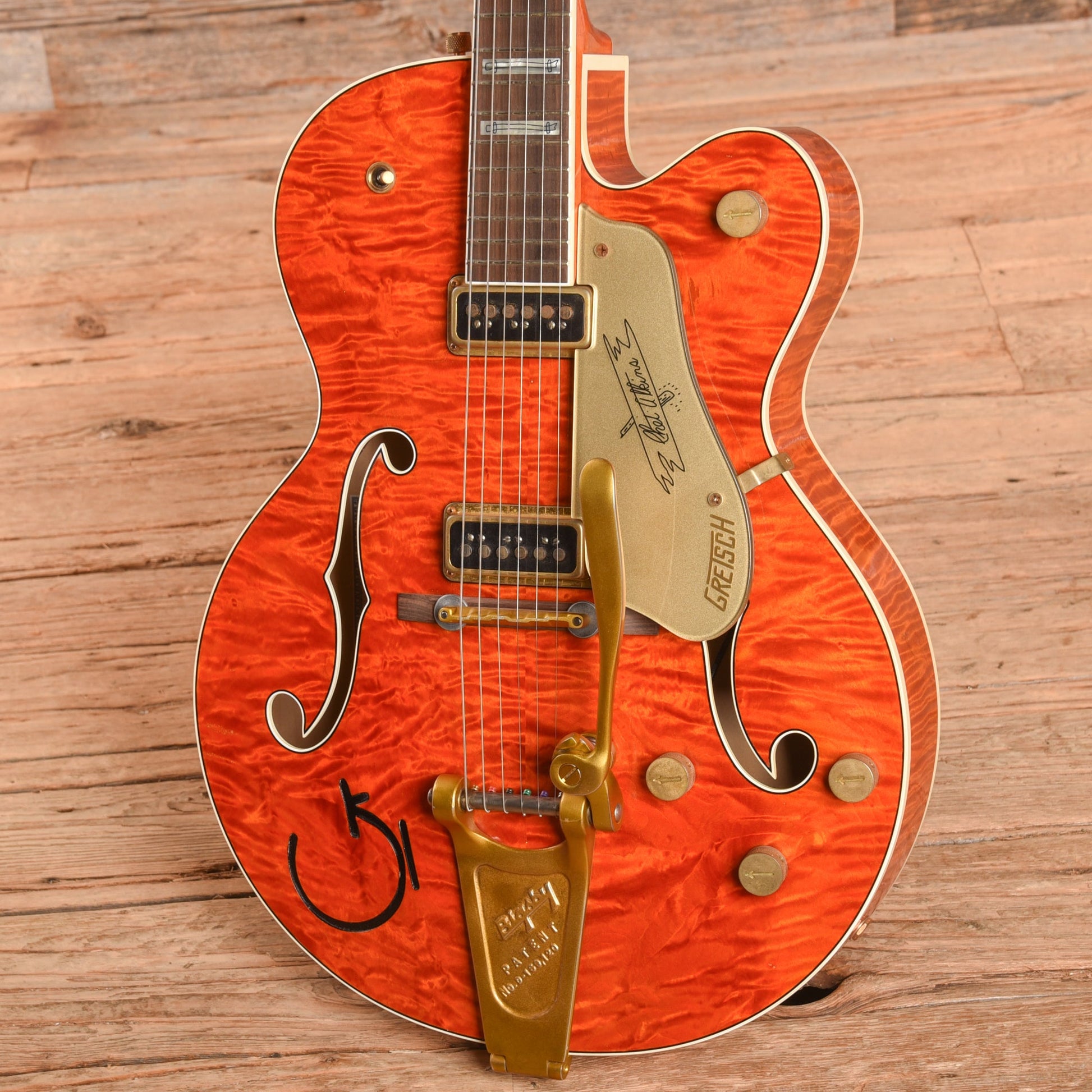 Gretsch Custom Shop Stephen Stern Masterbuilt G6120CST Flamed Orange 2022 - Zac Brown