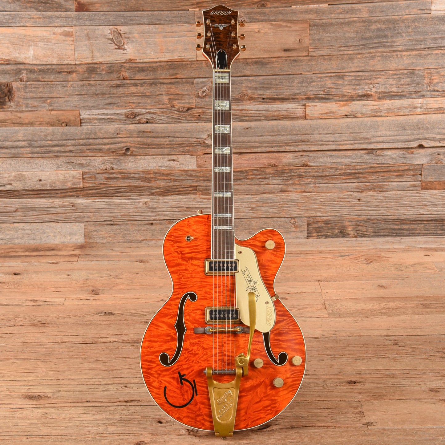 Gretsch Custom Shop Stephen Stern Masterbuilt G6120CST Flamed Orange 2022 - Zac Brown