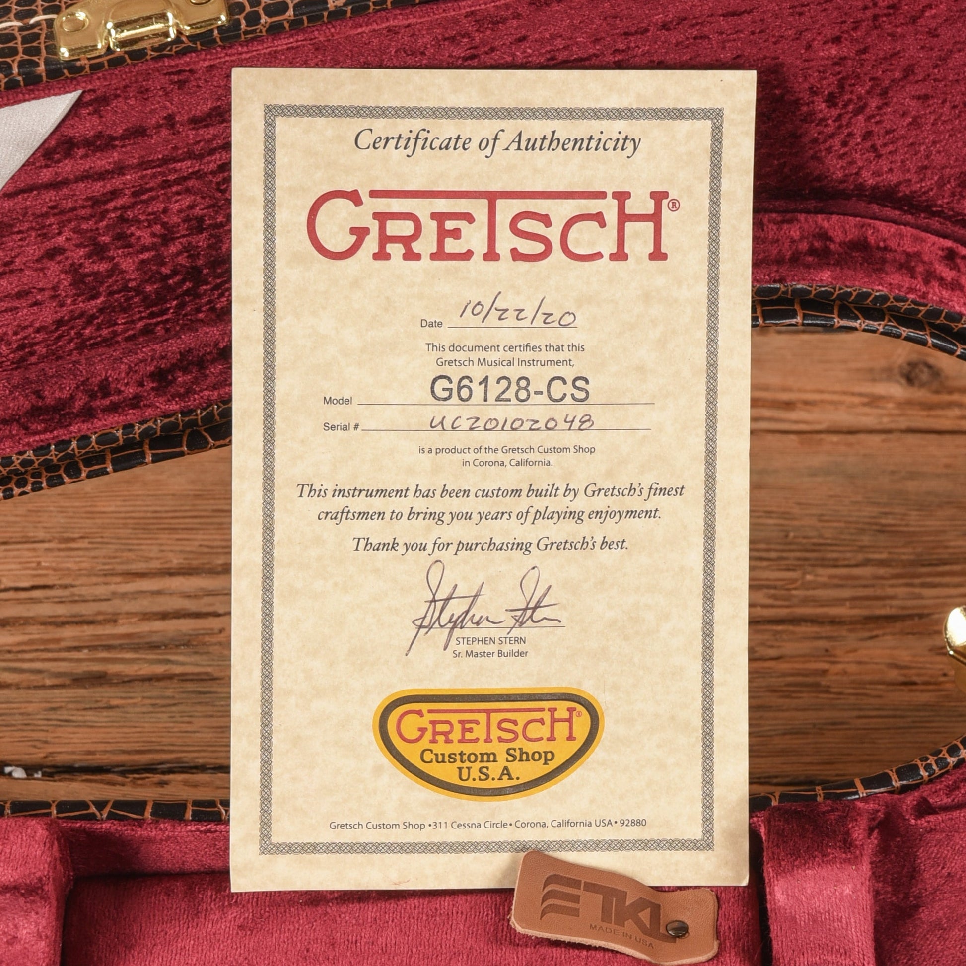 Gretsch Custom Shop Stephen Stern Masterbuilt G6128-CS Roadrunner Goldburst Sparkle over Multicolor 2020 - Zac Brown