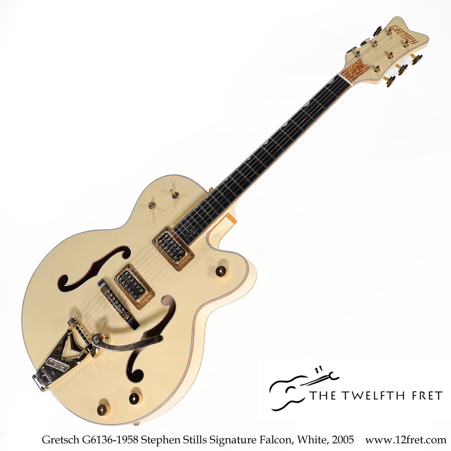 Gretsch G6136-1958 Stephen Stills Signature Falcon, White, 2005 [USED]