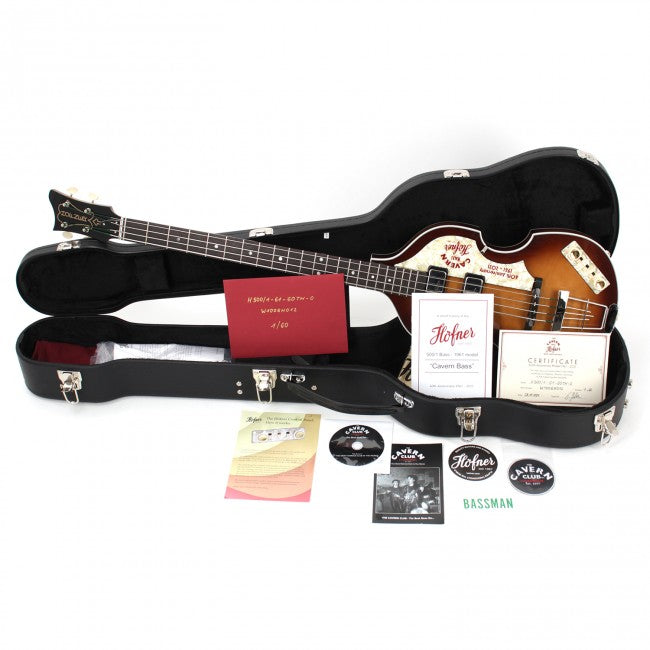 Hofner Violin Bass '61 Cavern 60th Anniversary - Right Handed (1 of only 50 made)