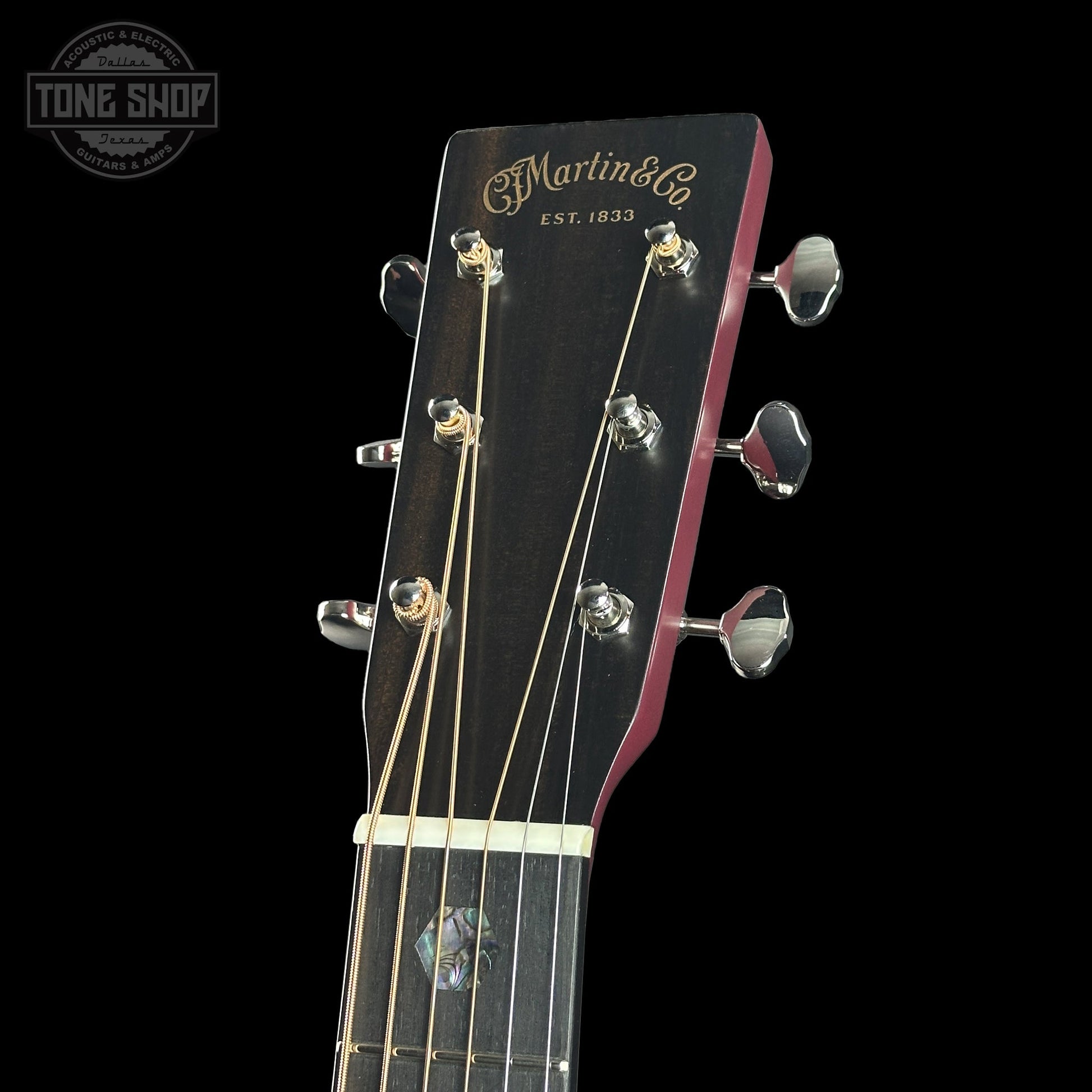 Martin Custom Shop Slope Shoulder Dread Spruce/Mahogany Burgundy w/case 2894733