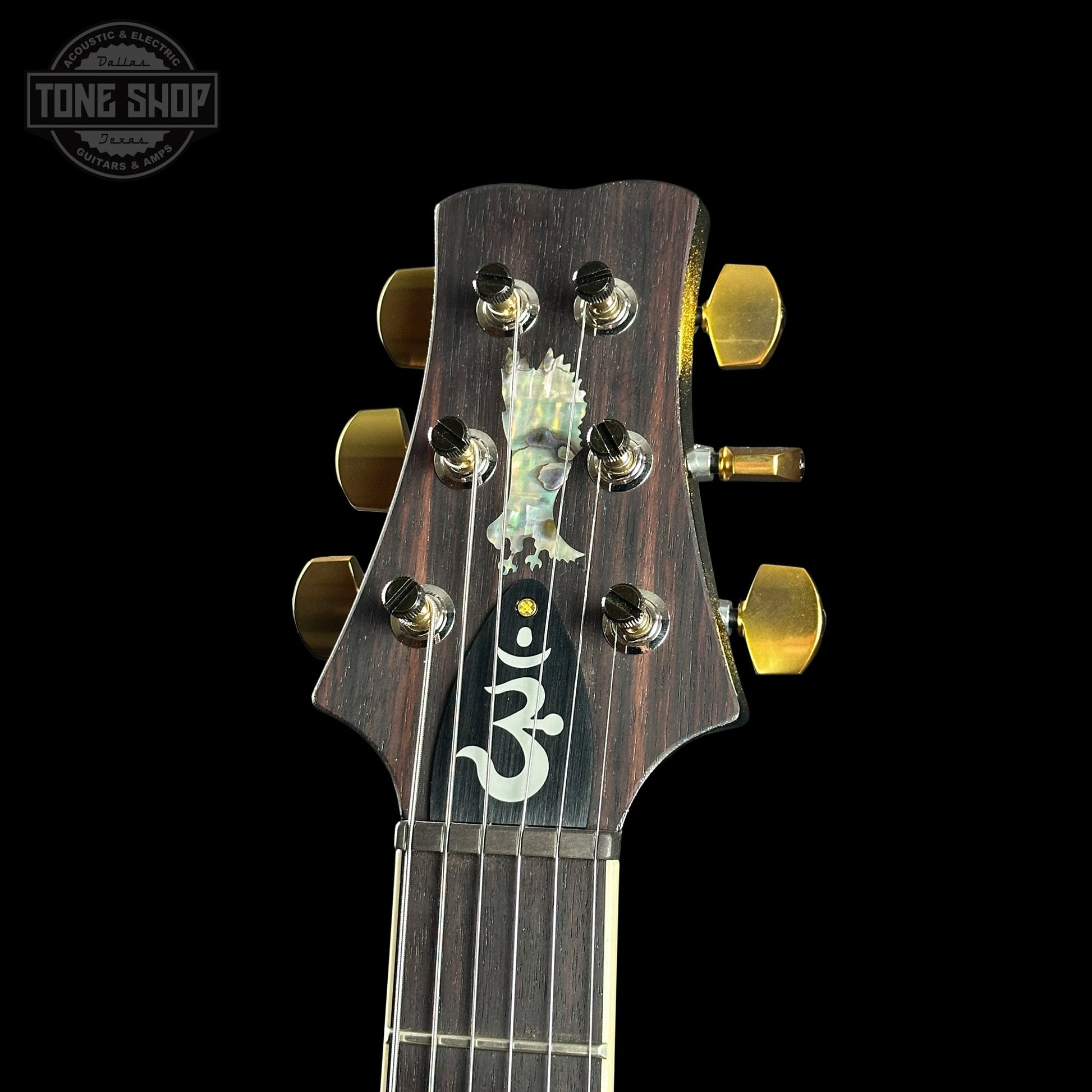 PRS Santana Retro 10 Top Sprayer's Choice Santana Yellow Gold Holoflake Back w/case 0415510