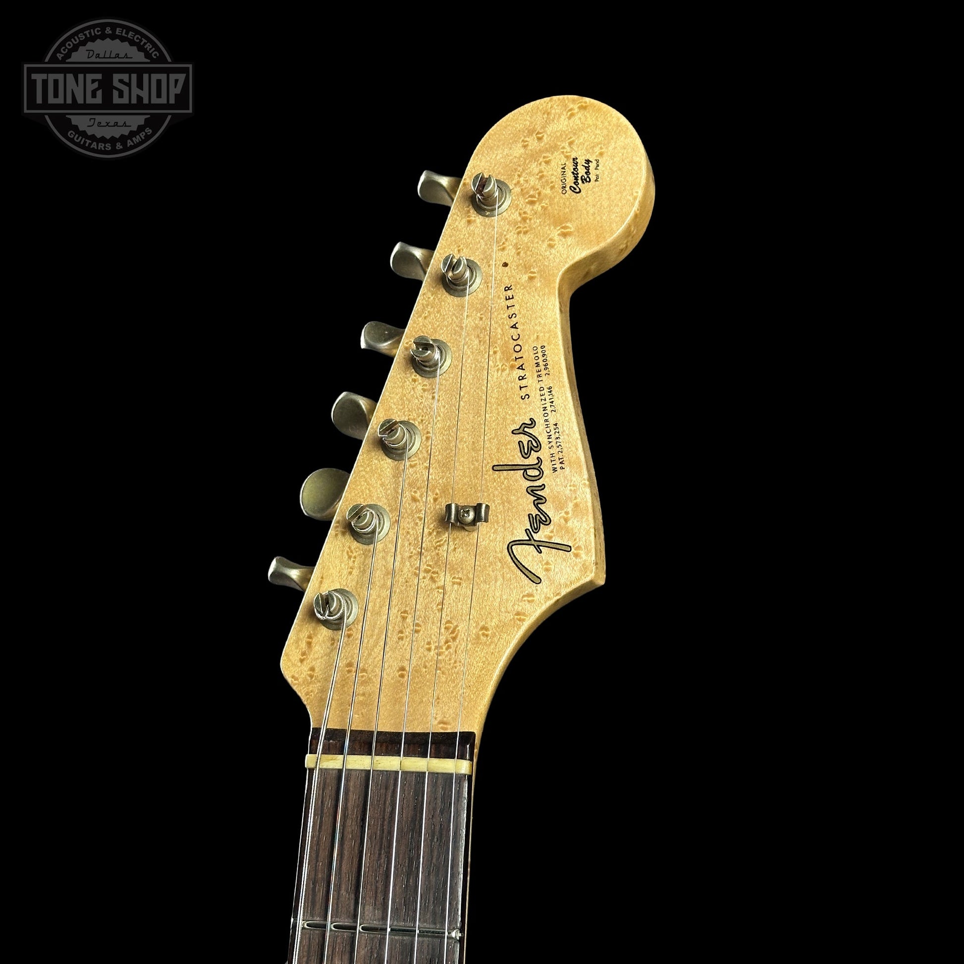 Fender Custom Shop 1963 Stratocaster Journeyman Relic Chocolate 3 Tone Sunburst AAA Maple Neck w/case CZ588676