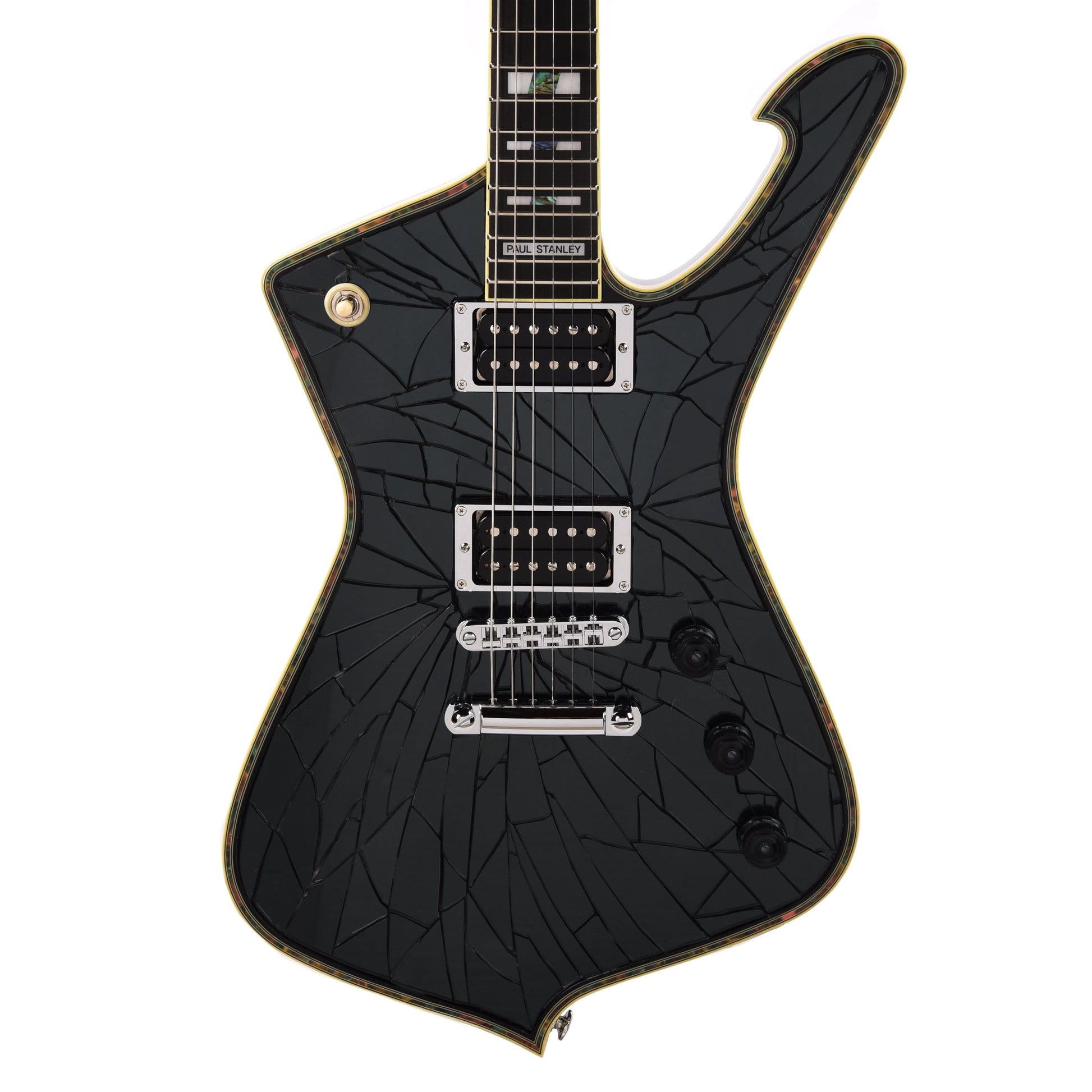 Ibanez PS3CM Paul Stanley Signature Model w/Black "Cracked Mirror" Top