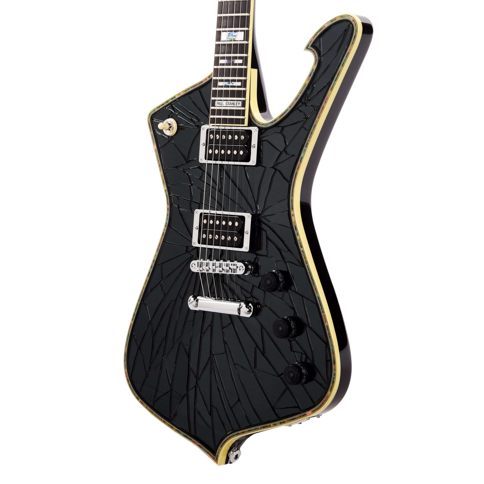 Ibanez PS3CM Paul Stanley Signature Model w/Black "Cracked Mirror" Top