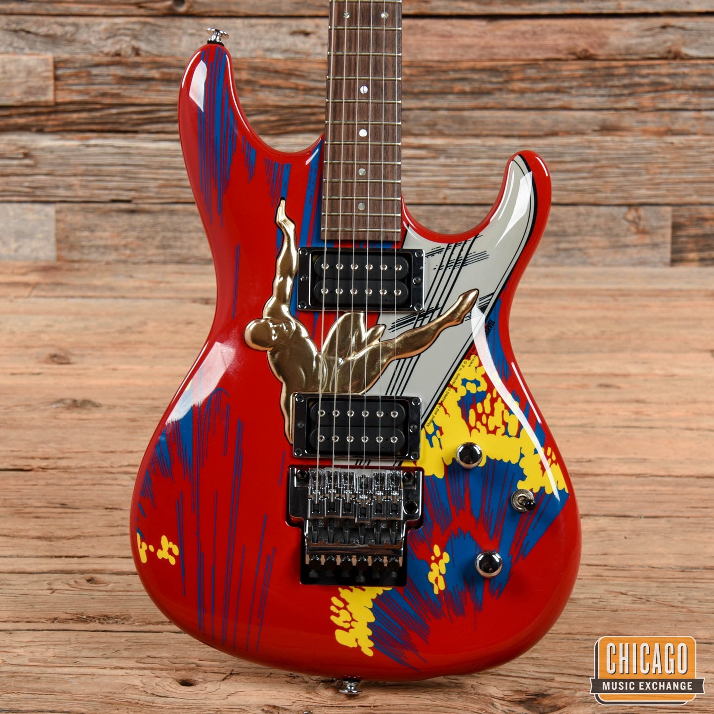 Ibanez JS20S Joe Satriani 20th Anniversary "Silver Surfer" Electric Guitar Red/Blue Red