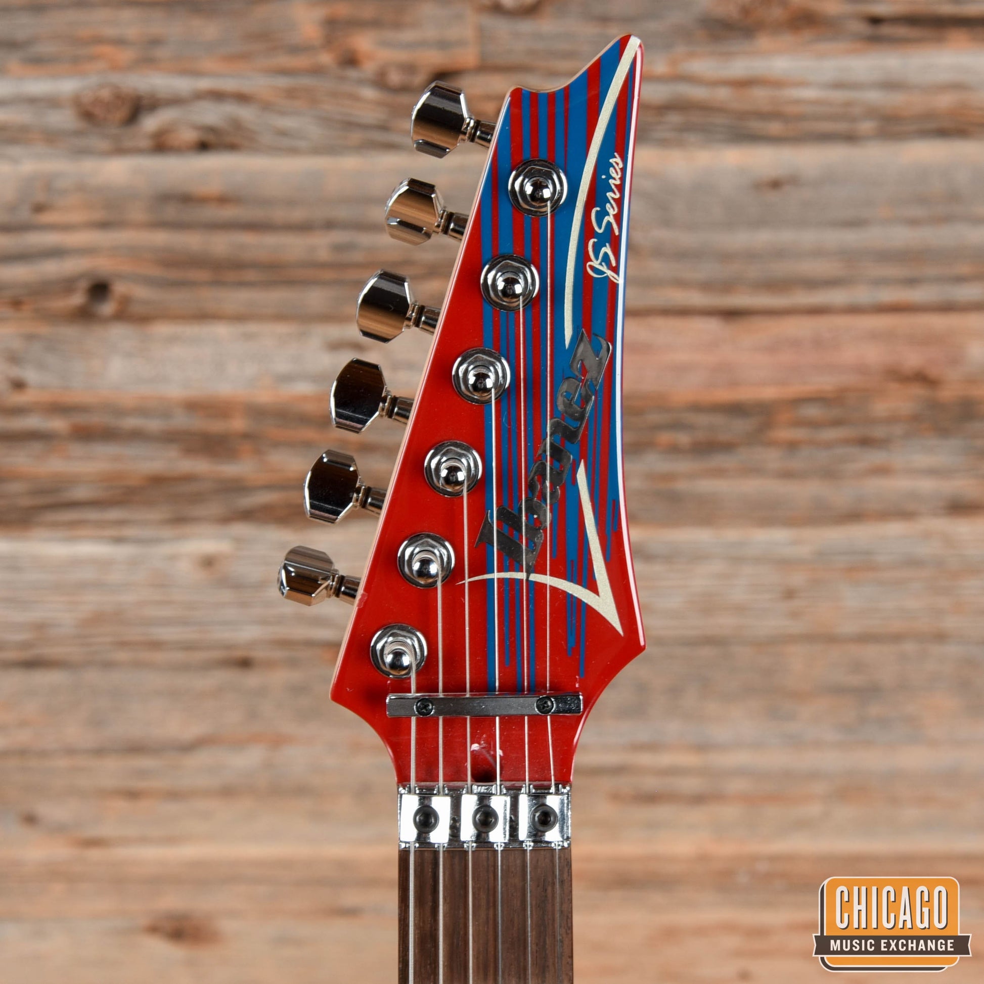Ibanez JS20S Joe Satriani 20th Anniversary "Silver Surfer" Electric Guitar Red/Blue Red