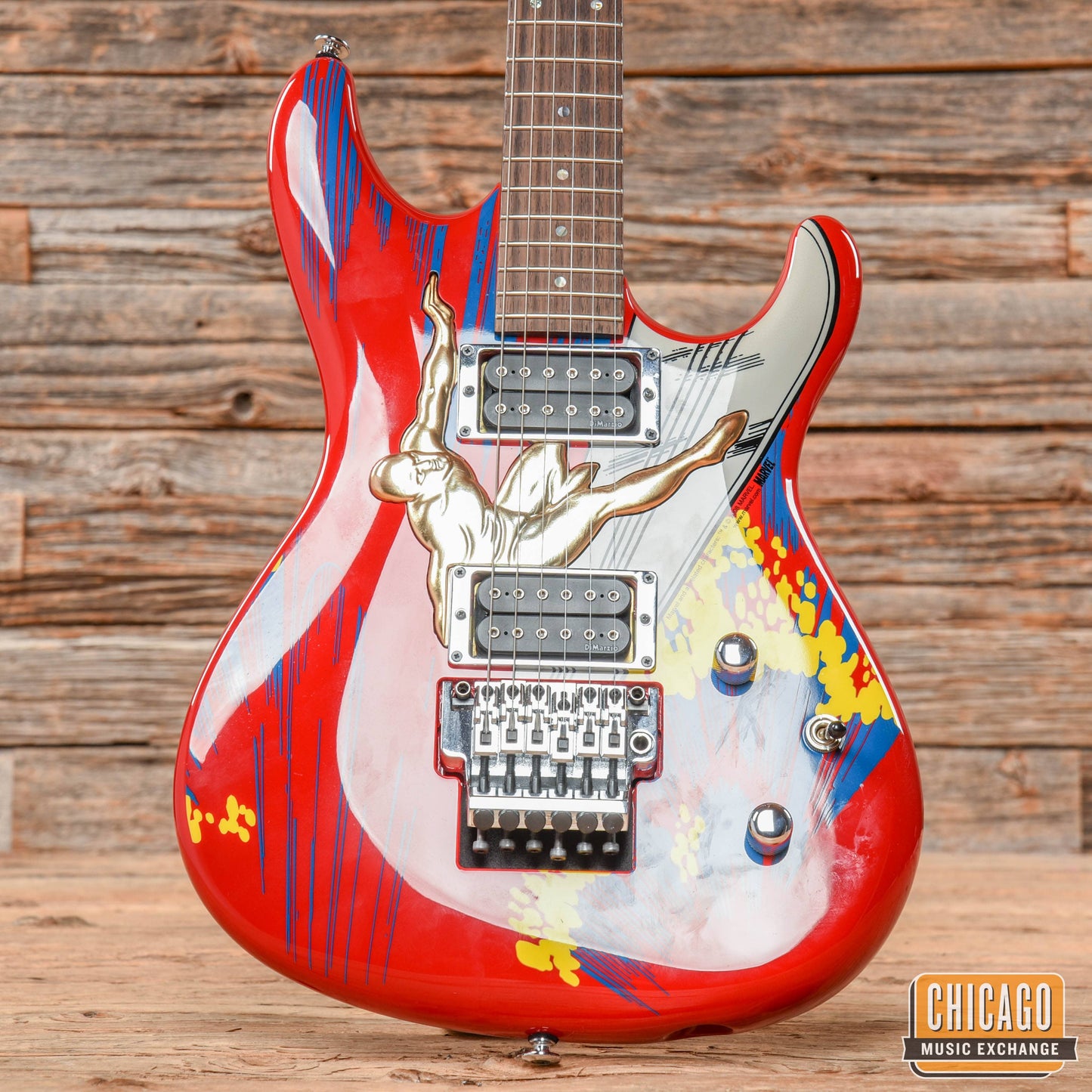 Ibanez JS20S Joe Satriani 20th Anniversary "Silver Surfer" Electric Guitar Red/Blue Red
