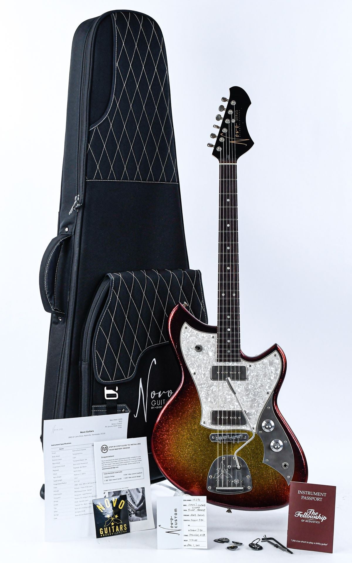 Novo Serus J Custom Sienna Burst Sparkle