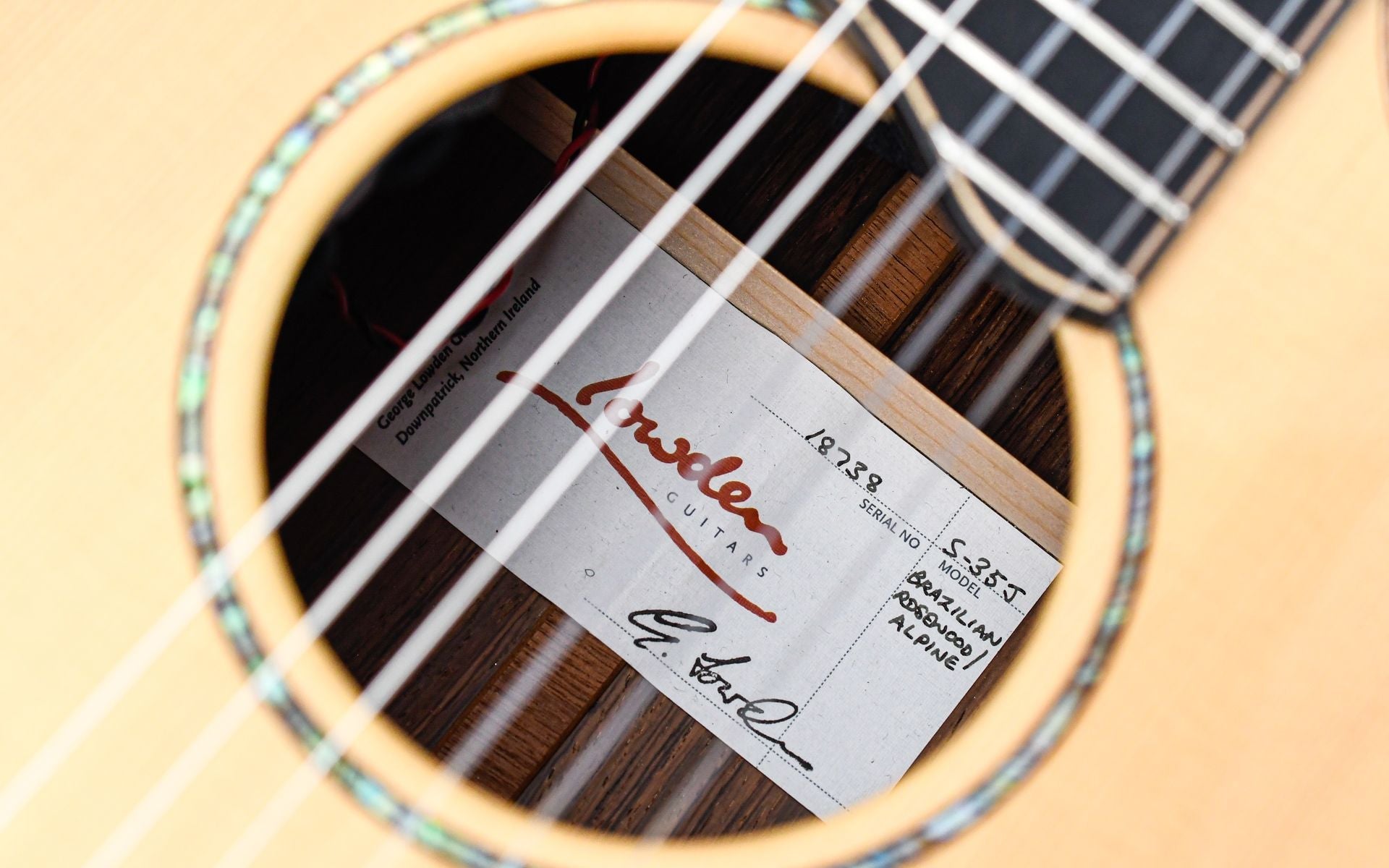 Lowden S35J Brazilian Rosewood Alpine Spruce 2014