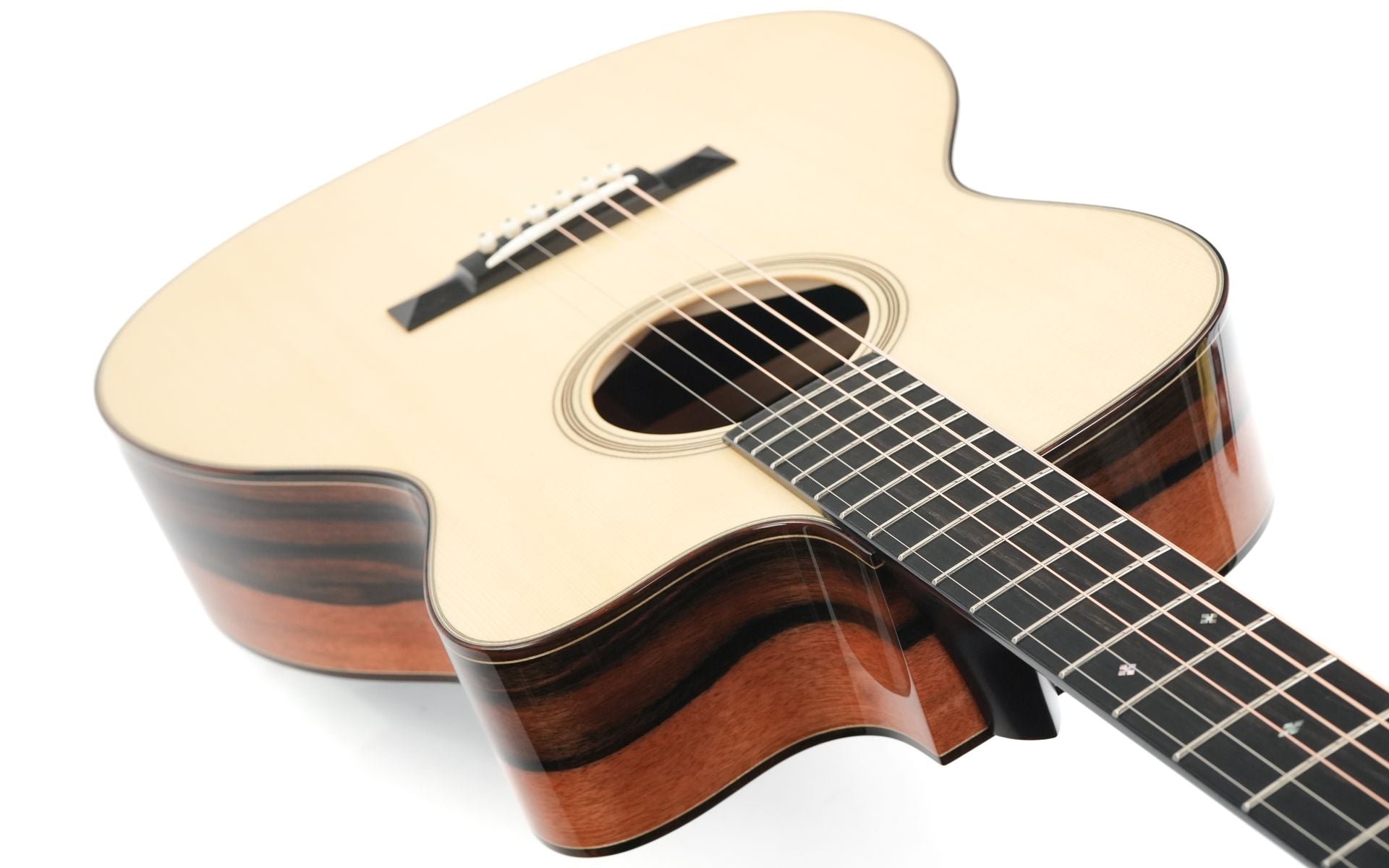 Bourgeois Soloist OM C Italian Spruce Macassar Ebony