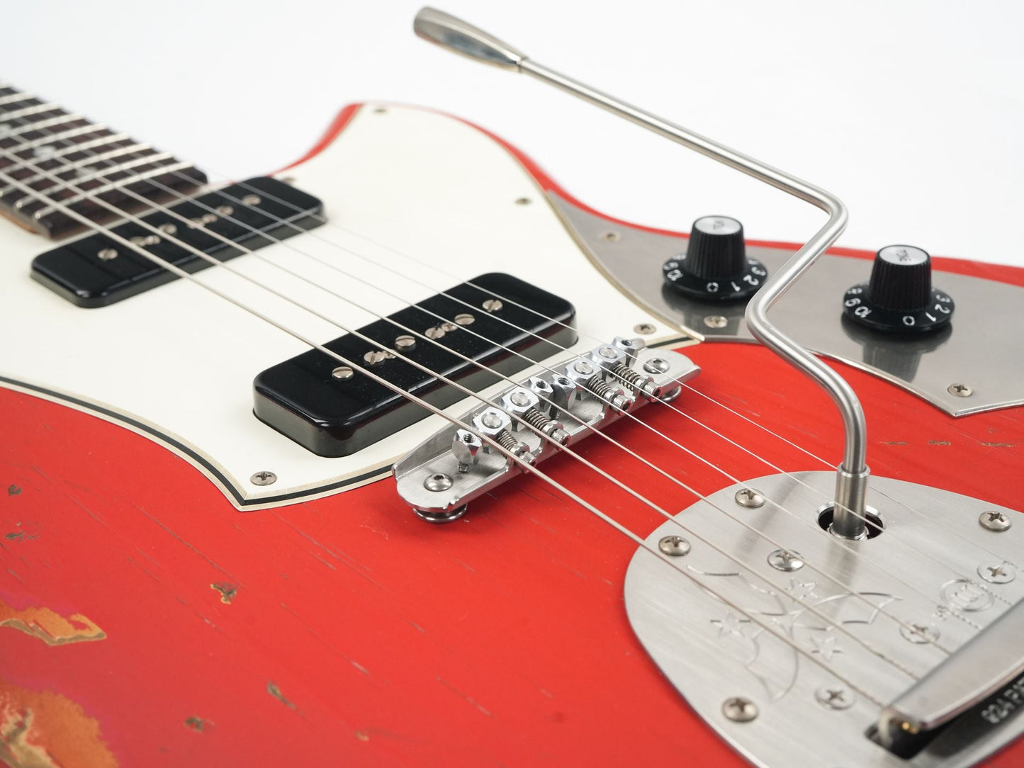 Novo Serus J Fiesta Red over '64 3 Tone Sunburst