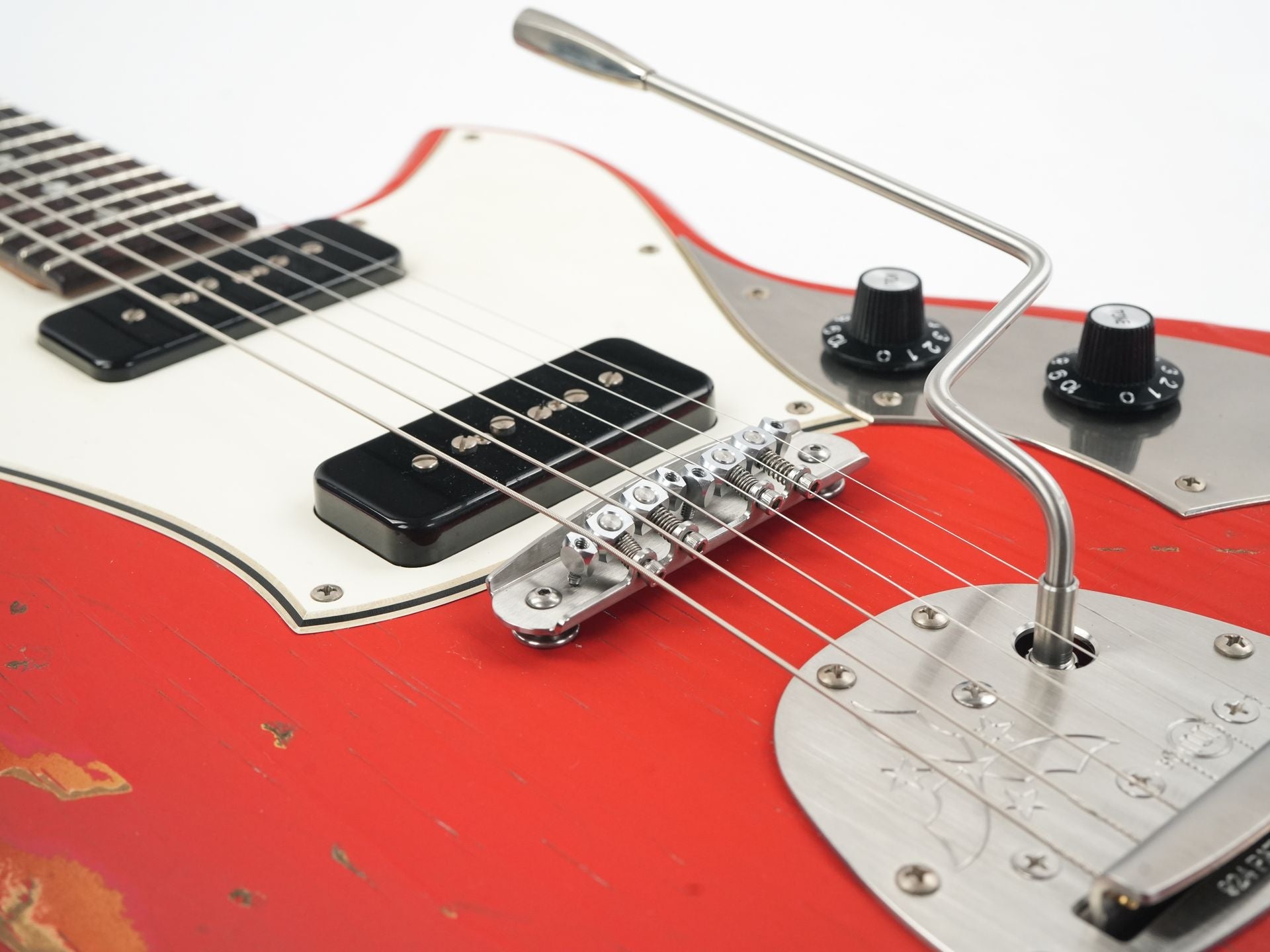 Novo Serus J Fiesta Red over '64 3 Tone Sunburst