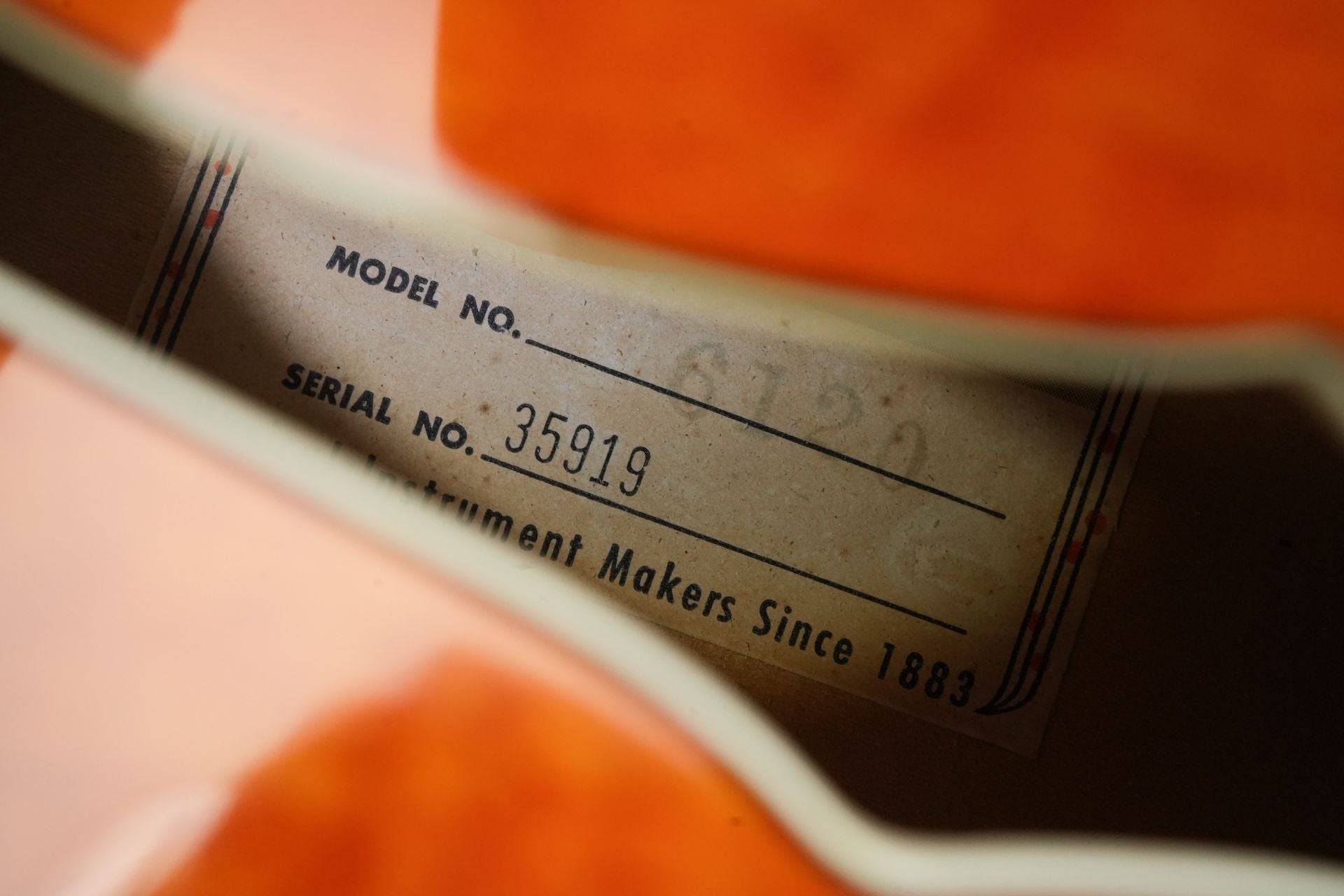 Gretsch 6120 Flame Top Orange 1960