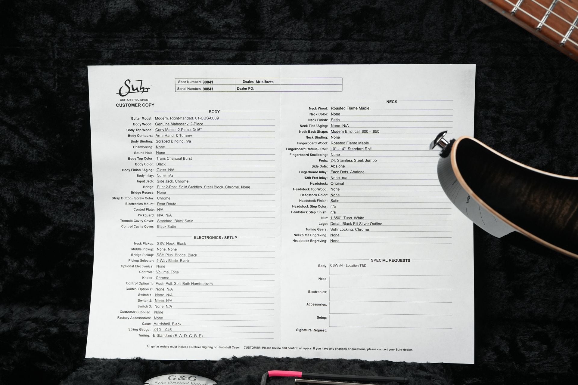 Suhr Modern Custom Trans Charcoal Burst