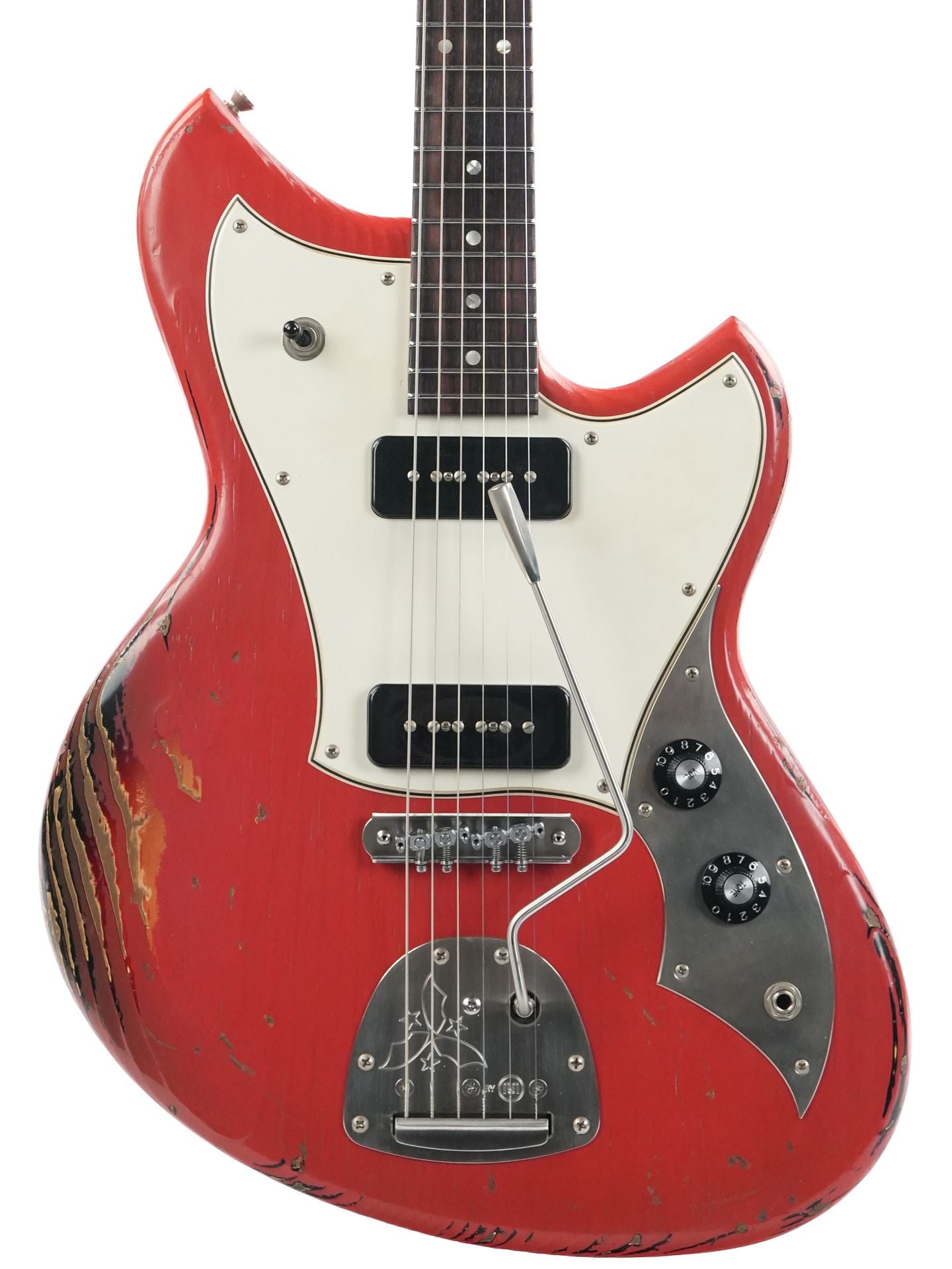 Novo Serus J Fiesta Red over '64 3 Tone Sunburst