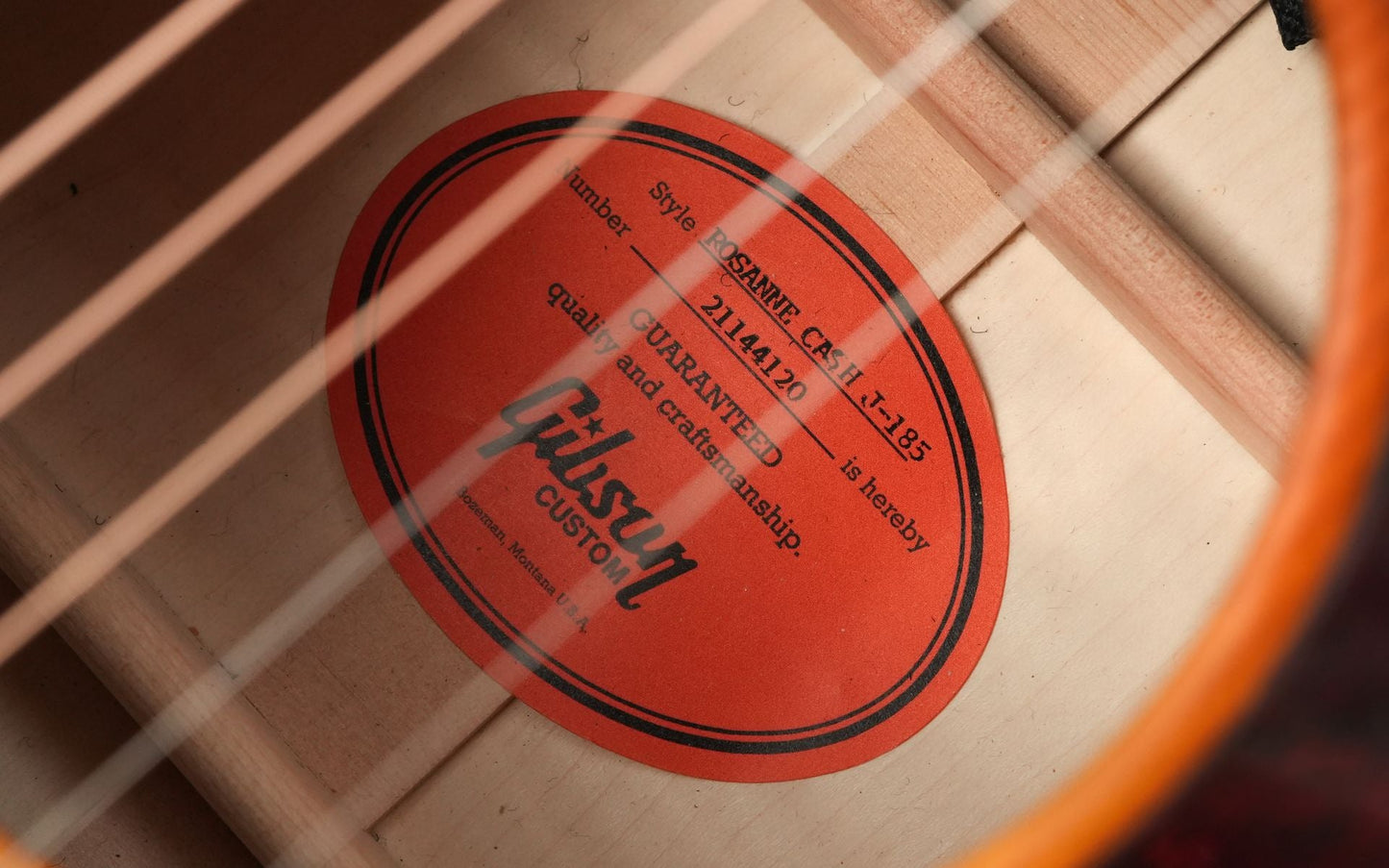 Gibson Rosanne Cash J185 Heritage Cherry Sunburst 2024
