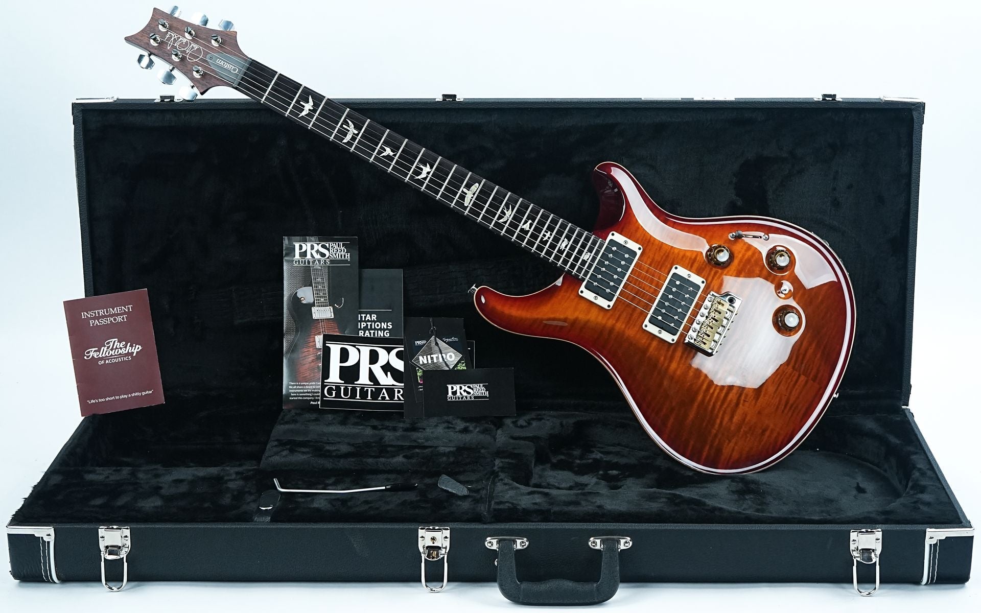 PRS Custom 24 Piezo Dark Cherry Sunburst 2023