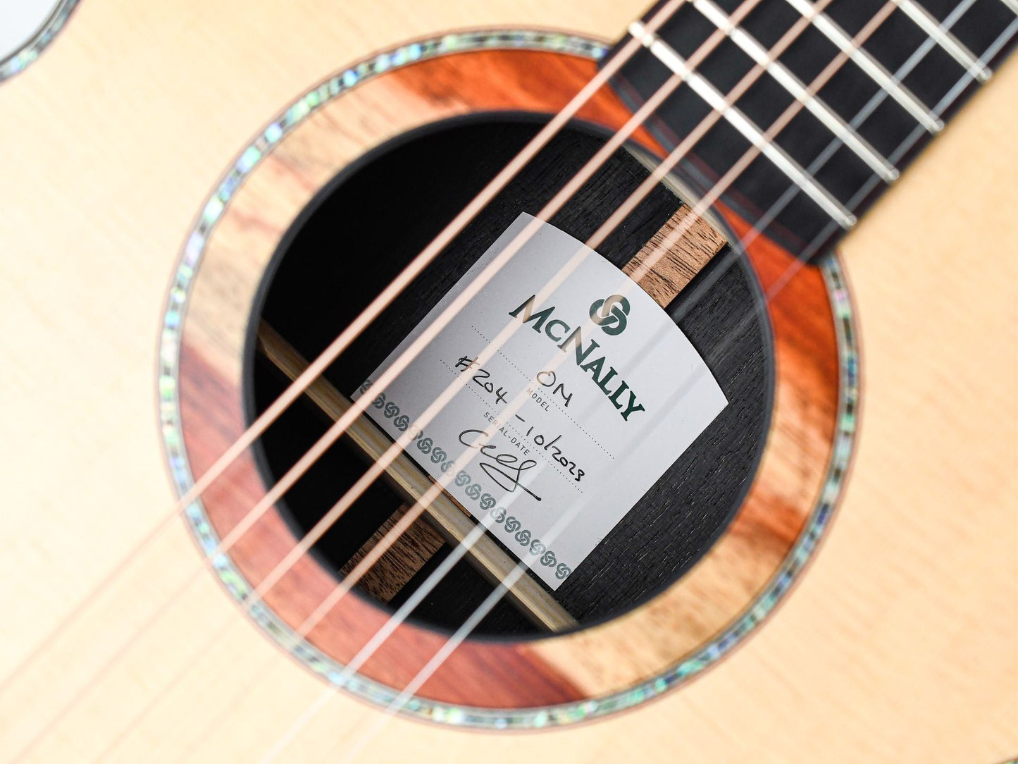 McNally OM Bog Oak Sitka Spruce