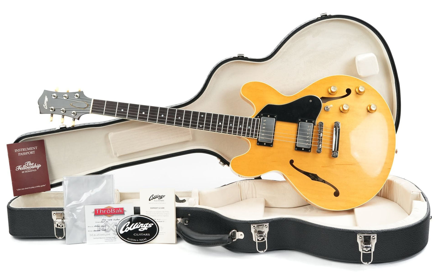 Collings I35LC Vintage Blonde Throbak #I35LC252574