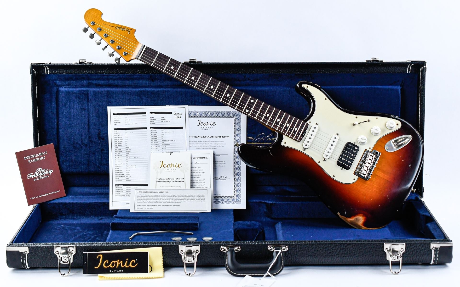 Iconic Solana Studio Series SJC01 John Cruz 3 Tone Sunburst