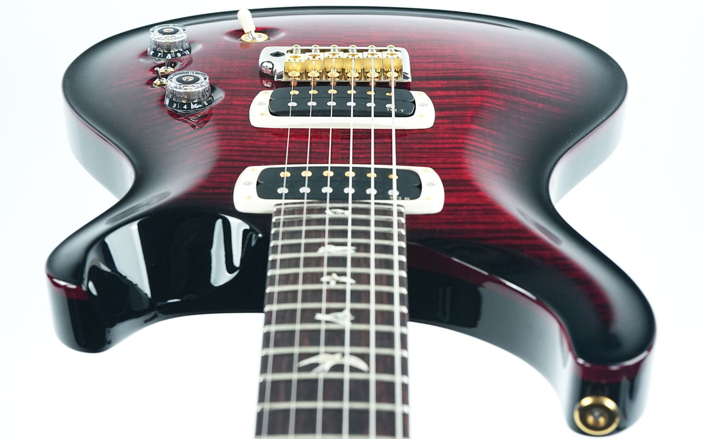 PRS Custom 24 08 Fire Red Smokeburst 10 Top #0414205