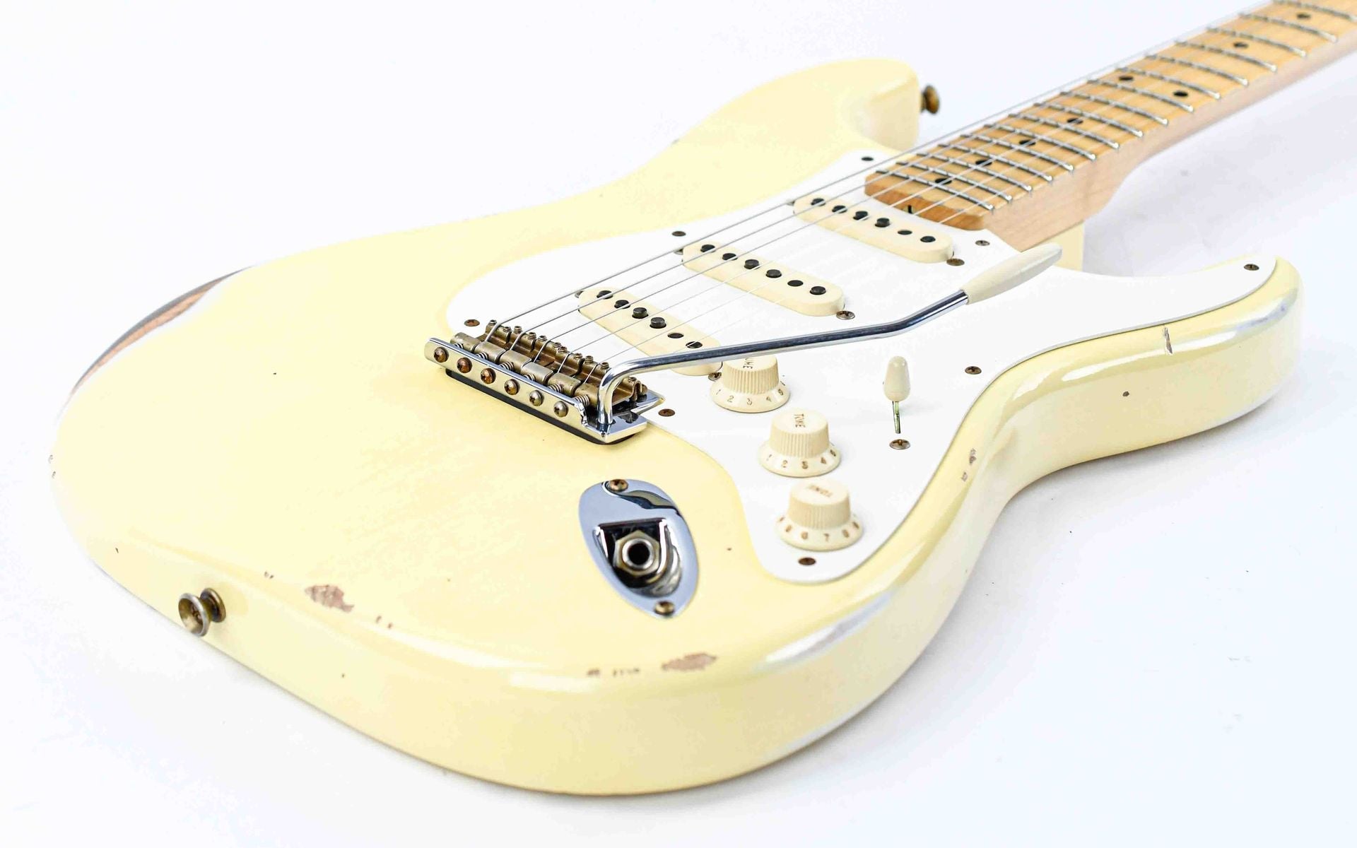 Fender Custom Shop 55 Stratocaster Relic Aged Vintage White
