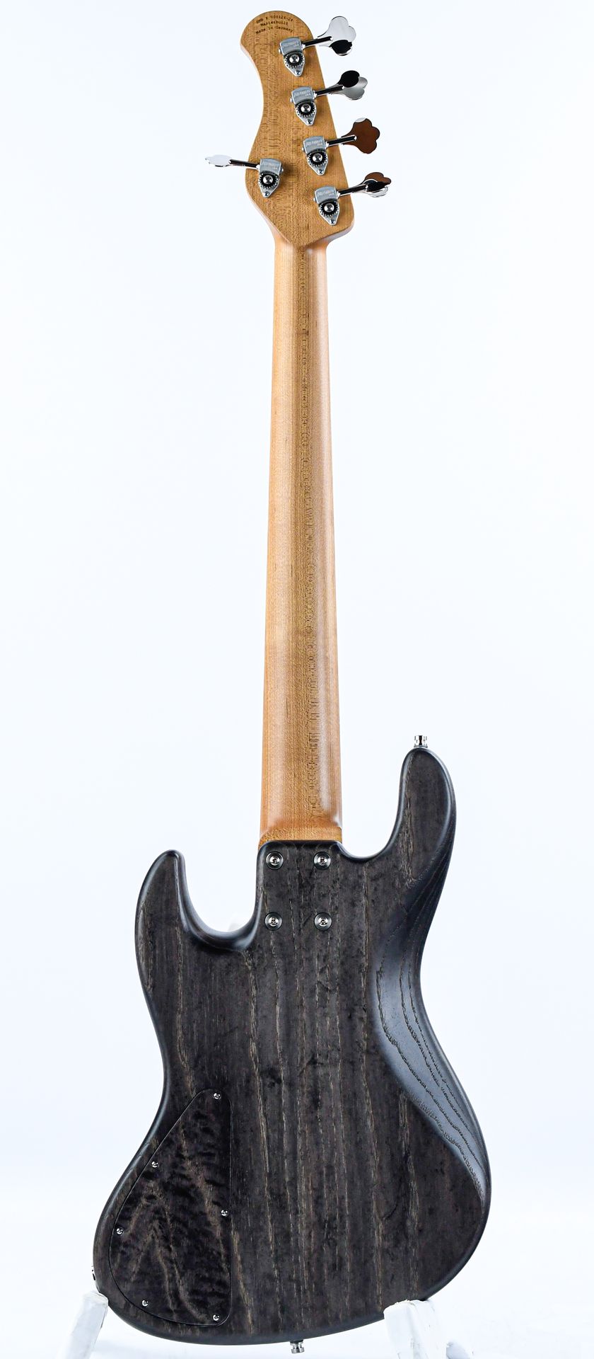 Sadowsky MasterBuilt 21 Fret Standard J/J Bass Swamp Ash Body 5-String Black Transparent Satin