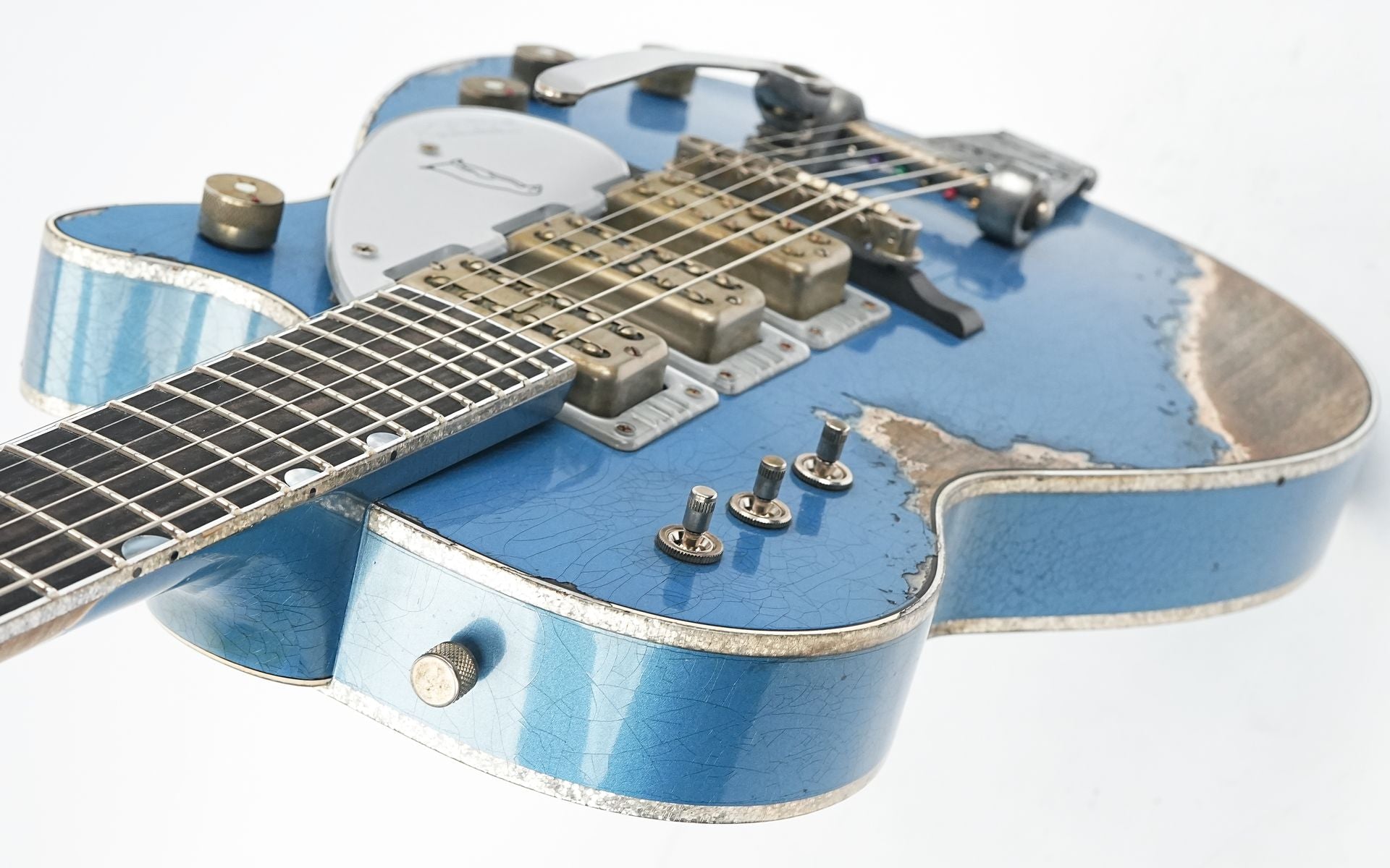 Gretsch Custom Shop G6134T Heavy Relic Lake Placid Blue Chad Henrichsen Masterbuilt