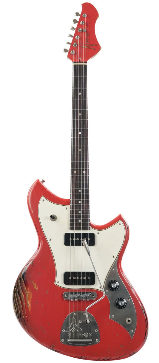 Novo Serus J Fiesta Red over '64 3 Tone Sunburst