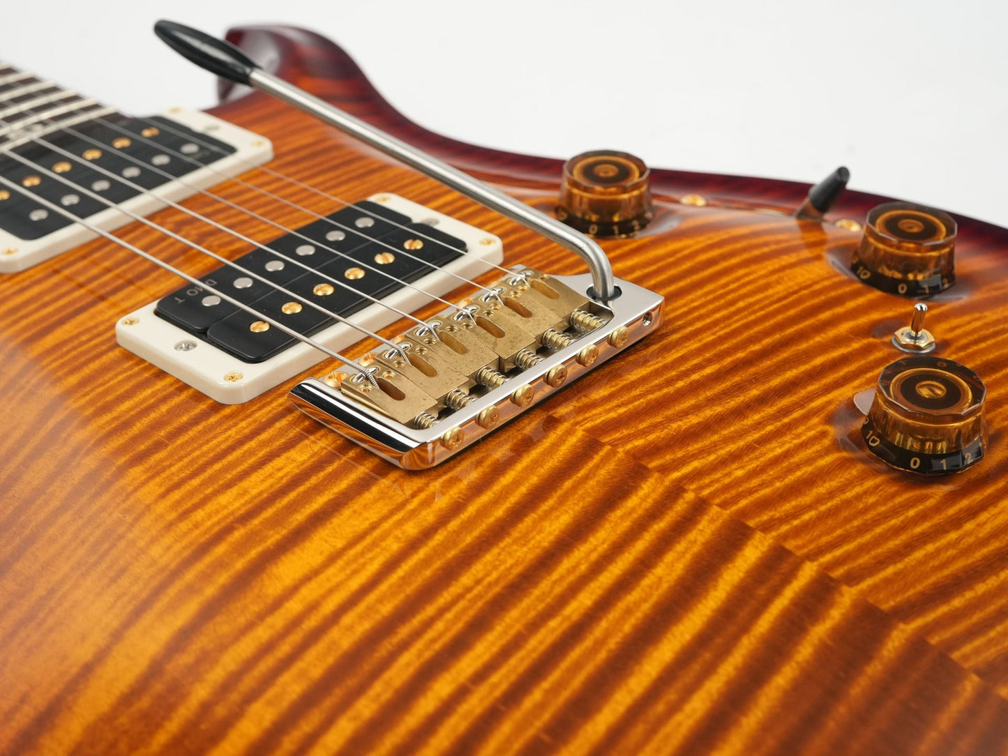 PRS Custom 24 10 Top Piezo Black Gold Burst