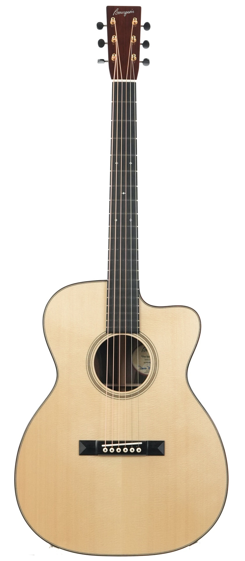 Bourgeois Soloist OM C Italian Spruce Macassar Ebony
