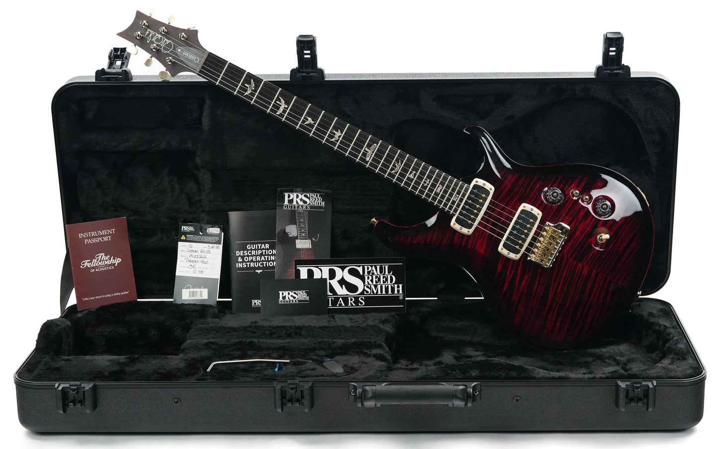 PRS Custom 24 08 Fire Red Smokeburst 10 Top B-Stock
