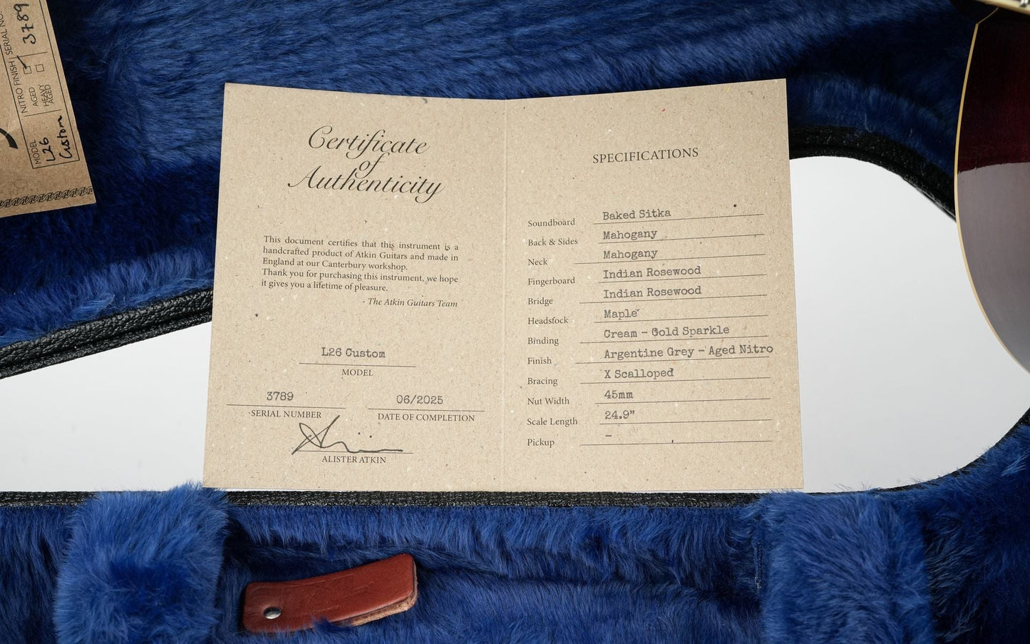 Atkin L26 Deluxe Argentine Grey
