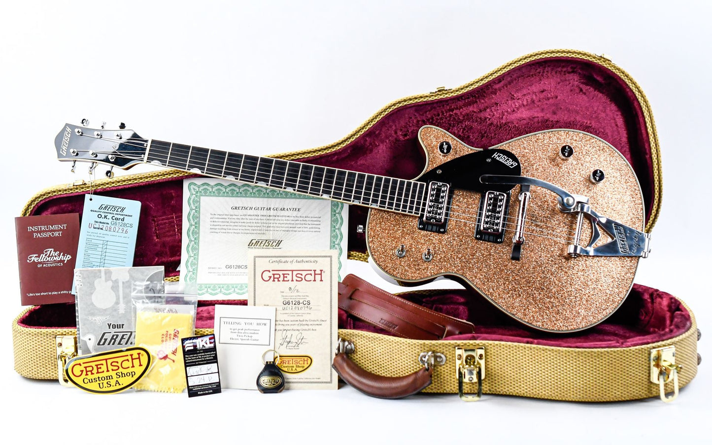 Gretsch G6128CS 59 Duo Jet Masterbuilt Champagne Sparkle 2012