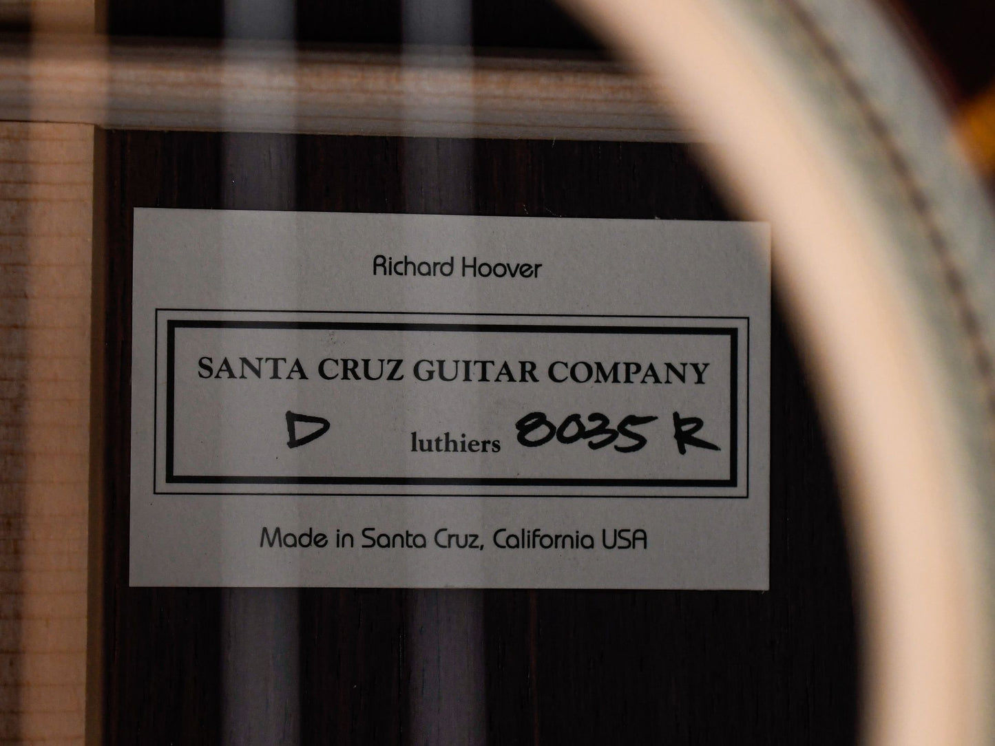 Santa Cruz Tony Rice Dreadnought #8035